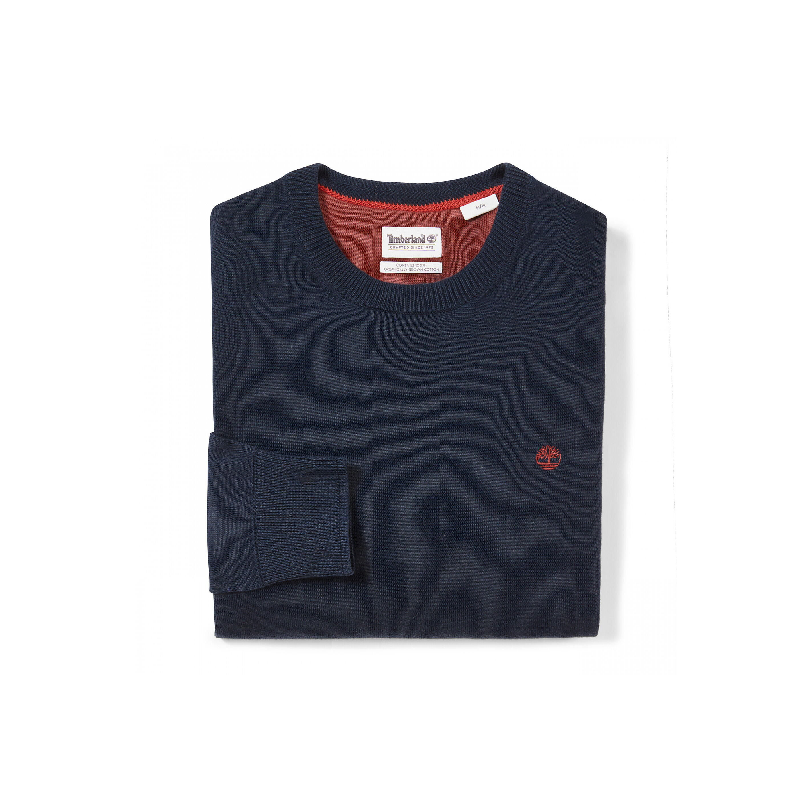 Pull col rond coton bio Timberland Williams River 4/4