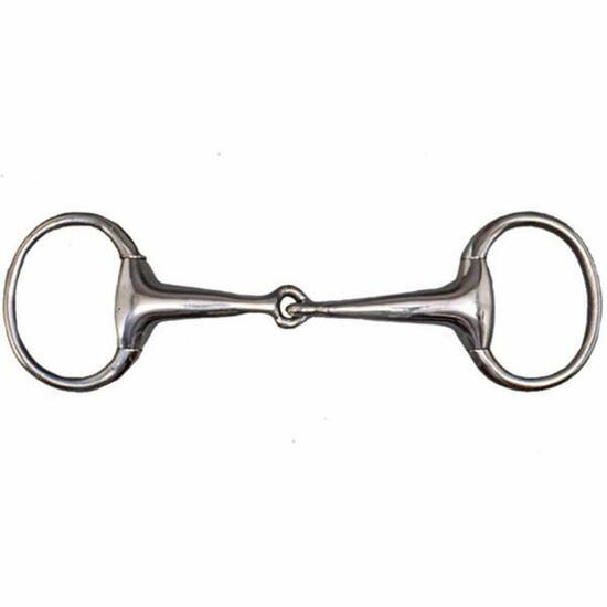Mors olive pour cheval brisé en inox Tattini