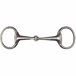 Mors olive pour cheval brisé en inox Tattini