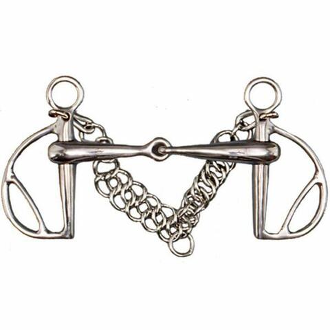 Lot De Mors Et Chaîne à Tige Pour Cheval - Occasion