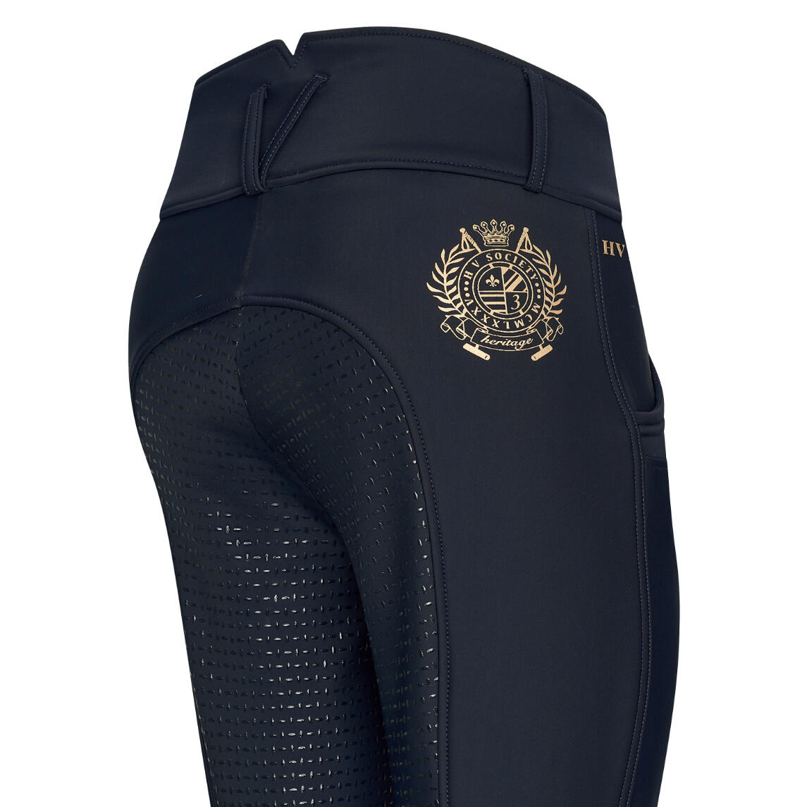 Pantaloni da equitazione full grip da donna HV Polo Favouritas Luxury 3/4