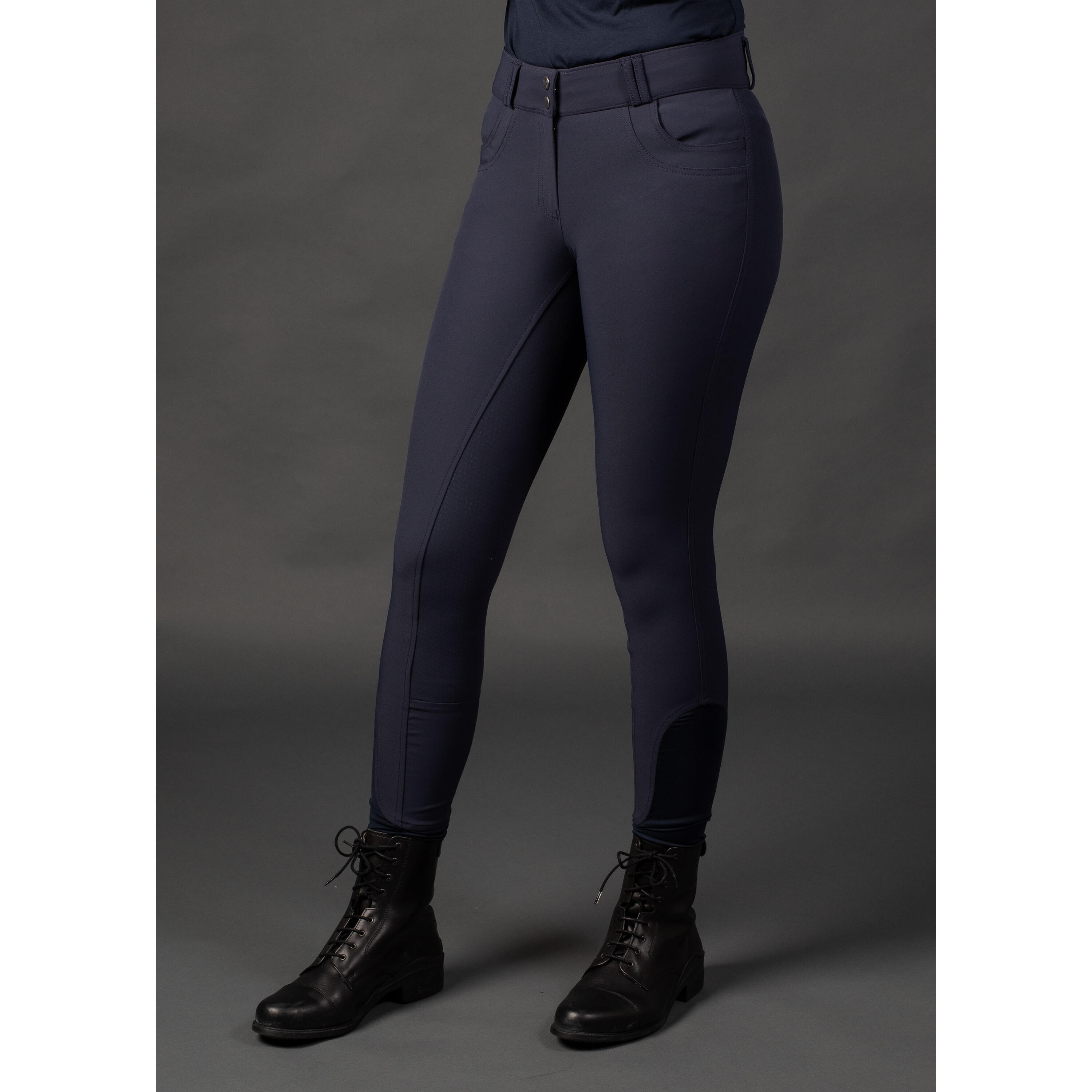 Reithose mit hoher Taille Frau Harry's Horse Full Grip 3/4