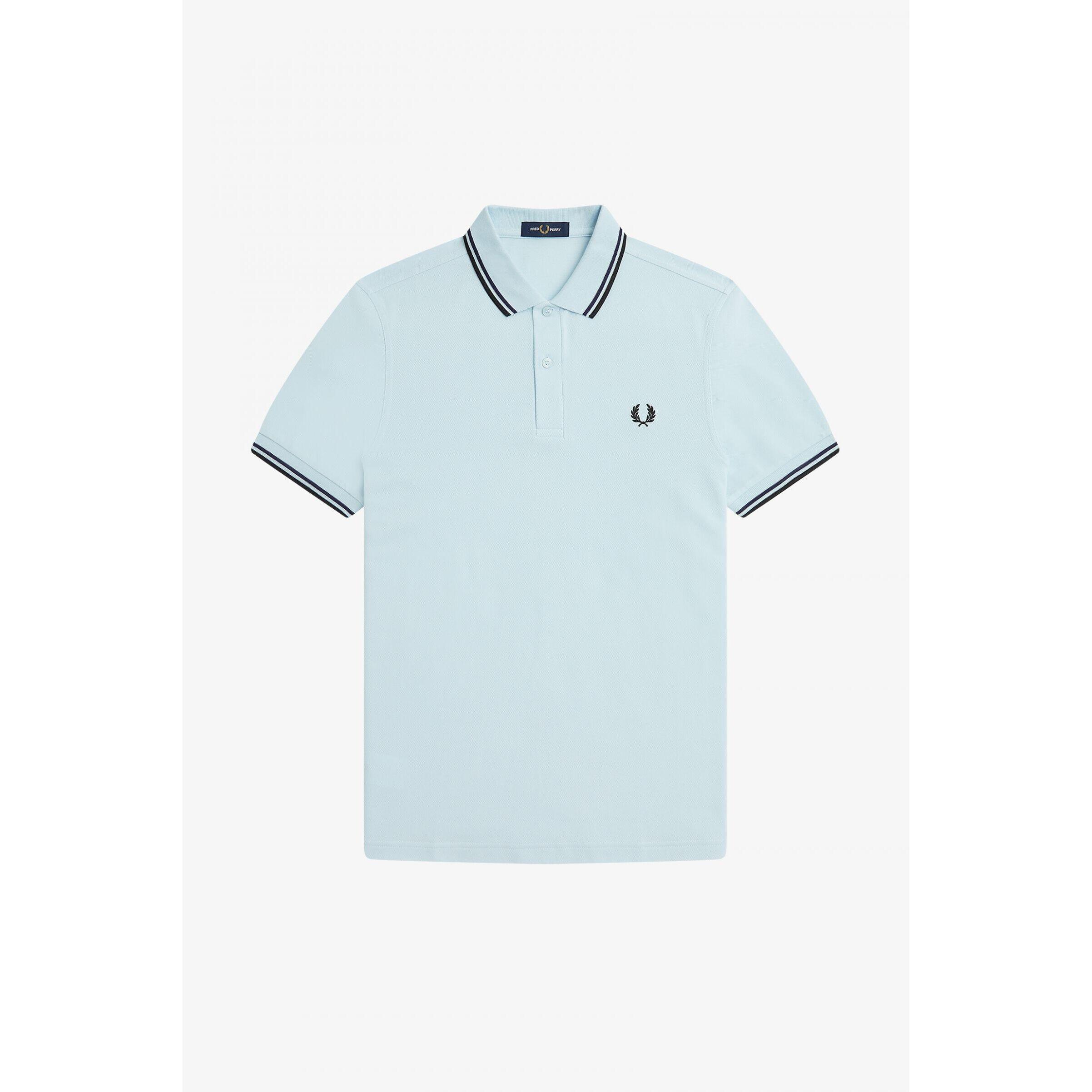 Polo Fred perry de manga curta para homem Marinho 7/7