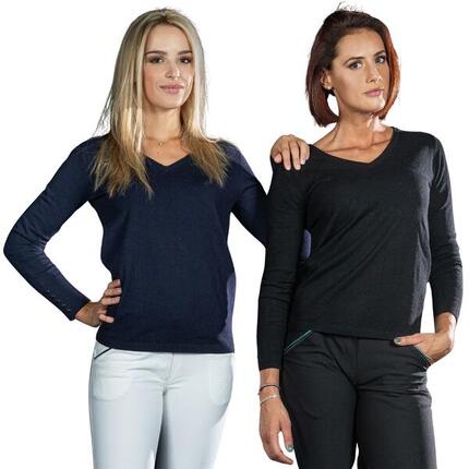 Pull col V femme Flags&Cup Nostava