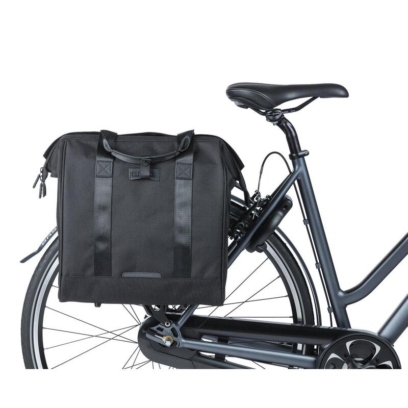 Basil Grand - Comprador de bicicletas - 23 litros - Negro