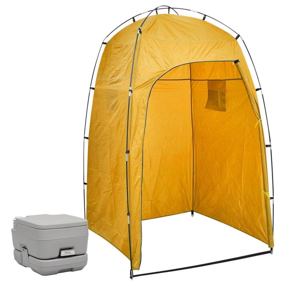 Sanita portátil para campismo com tenda 10+10 L