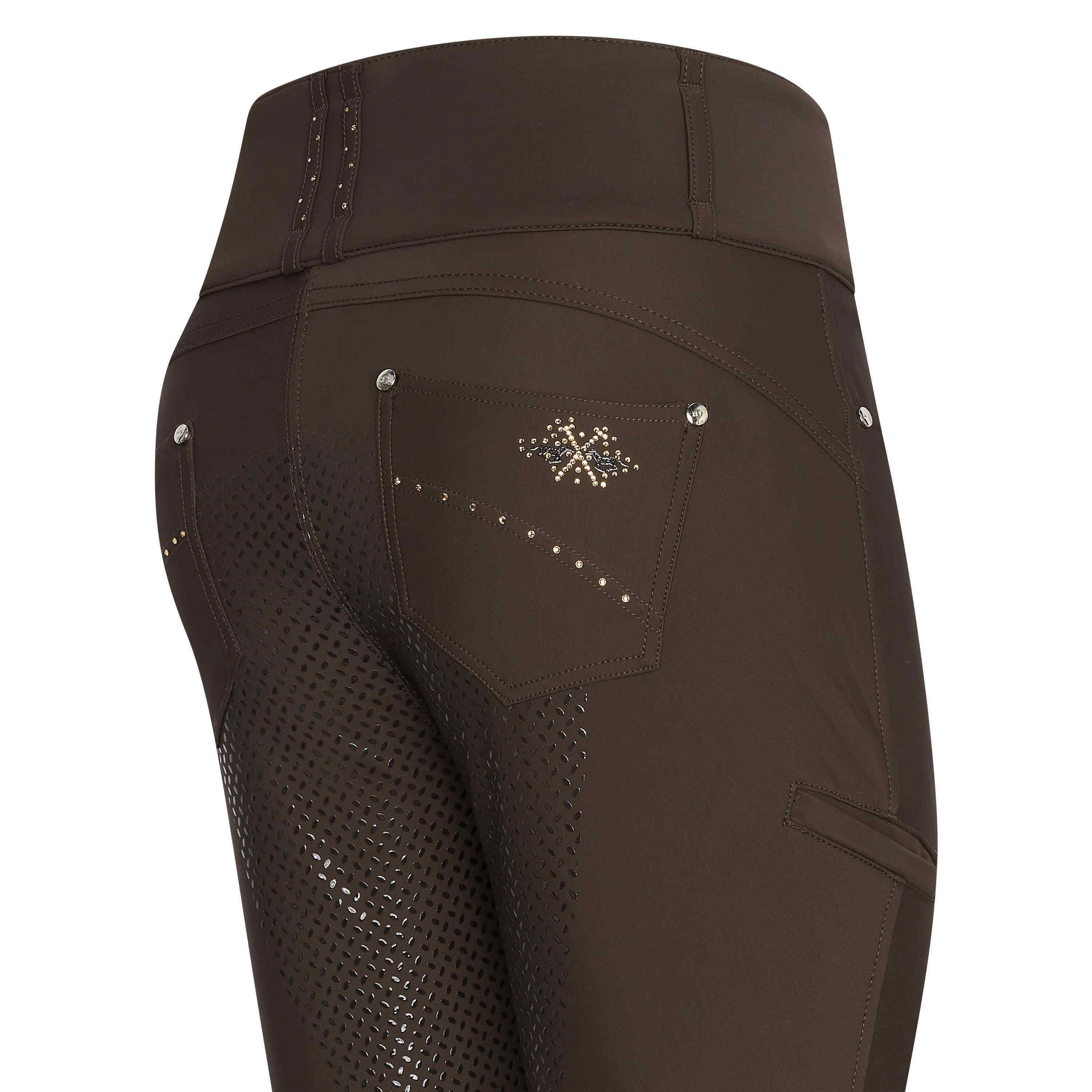 Pantaloni da equitazione full grip da donna HV Polo Elena 3/3