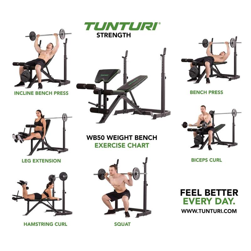 Banc de musculation Tunturi WB50