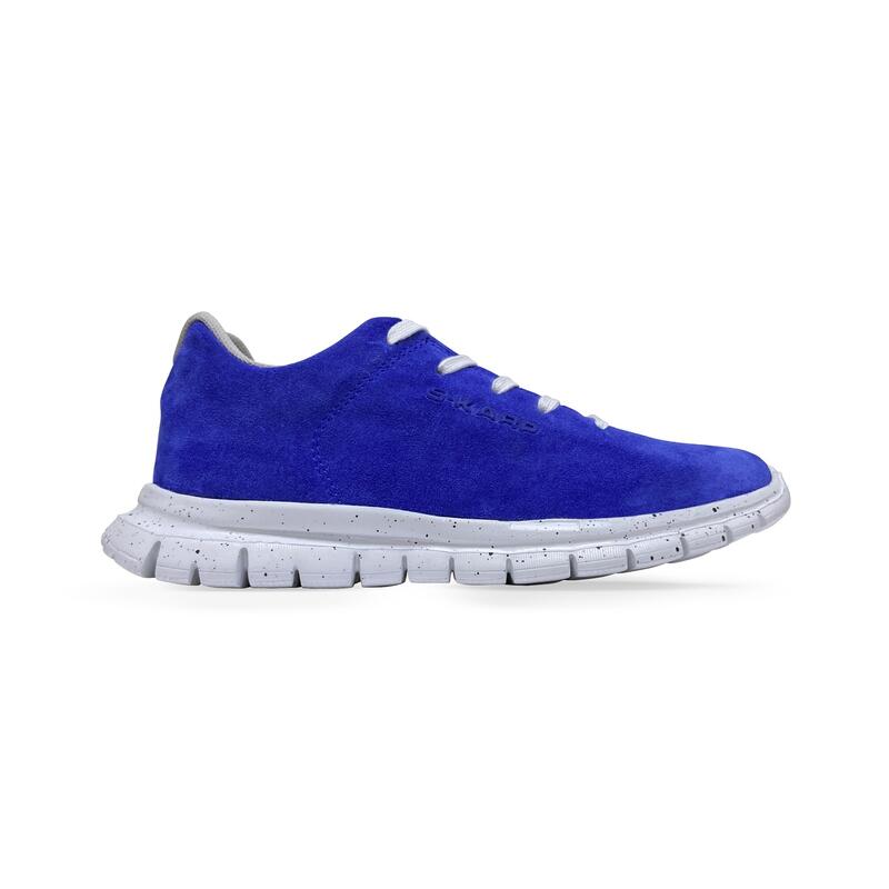 Pantofi sport S-KARP Flexi, true blue, piele naturala, talpa Cauciuc