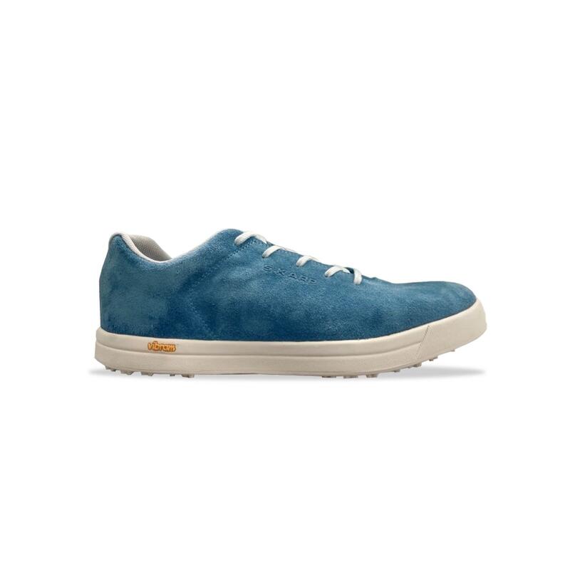 Pantofi sport S-KARP Sneaker, albastru aqua, piele naturala, talpa Vibram