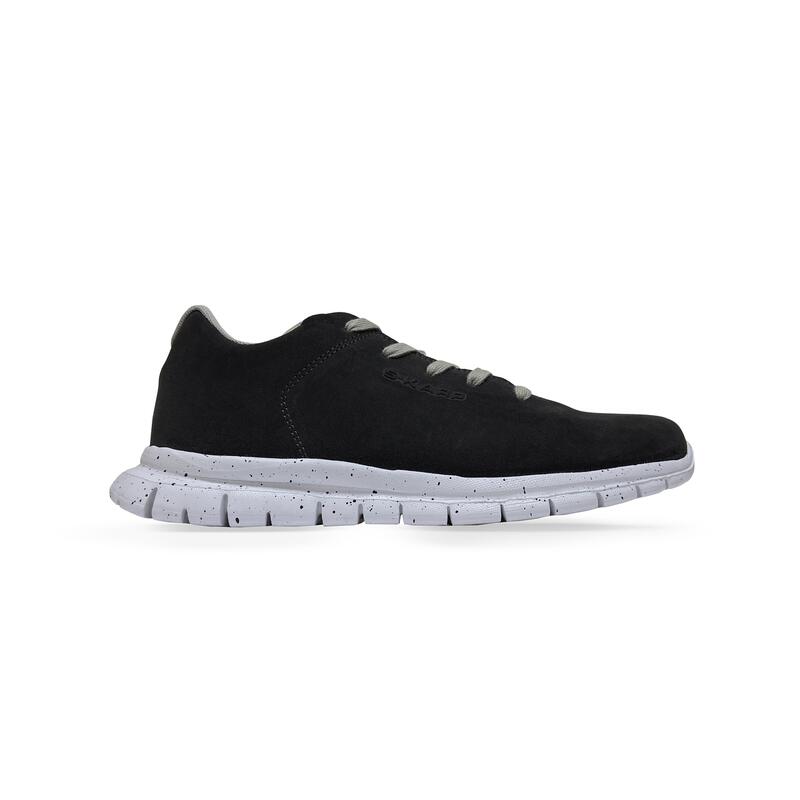 Pantofi sport S-KARP Flexi, negru, piele naturala, talpa Cauciuc