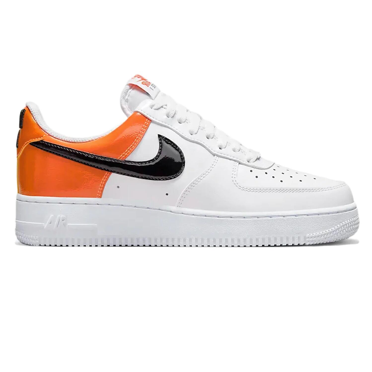 Chaussures Nike Air Force 1 07 blanc et orange pour homme 1/7