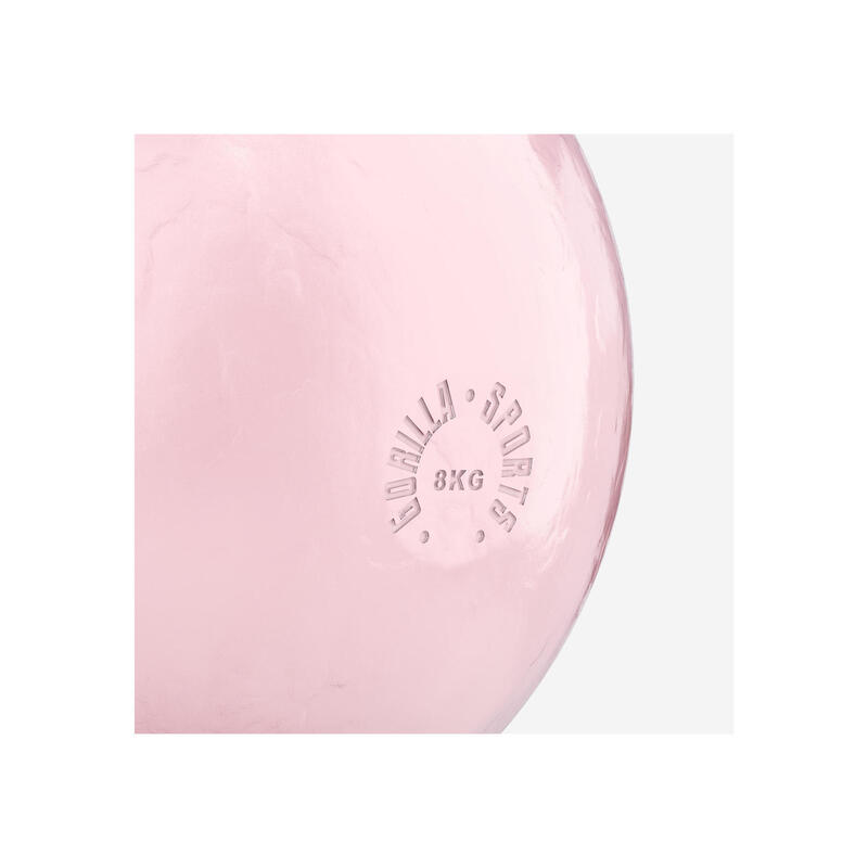 Gorilla Sports Soutěžní kettlebell, růžový, 8 kg