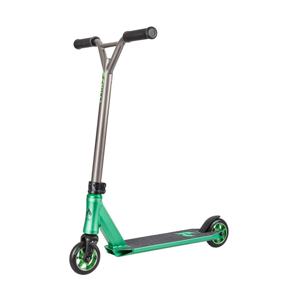 CHILLI PRO SCOOTER Monopattino stunt Chilli Pro Scooter 3000 verde/nero 100 mm, alluminio