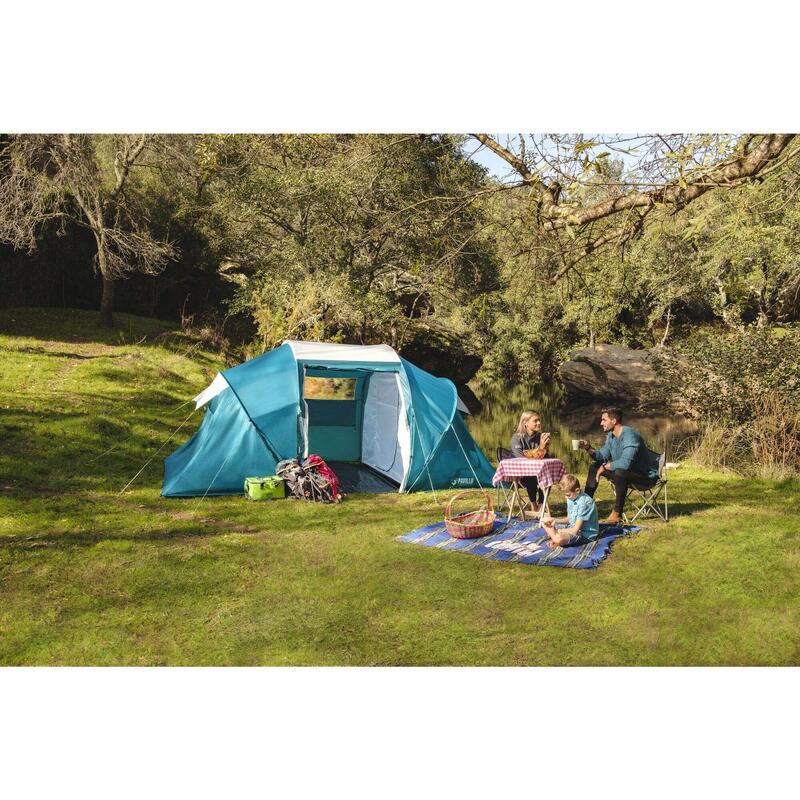 Pavillo terrain de camping familial 4 tente