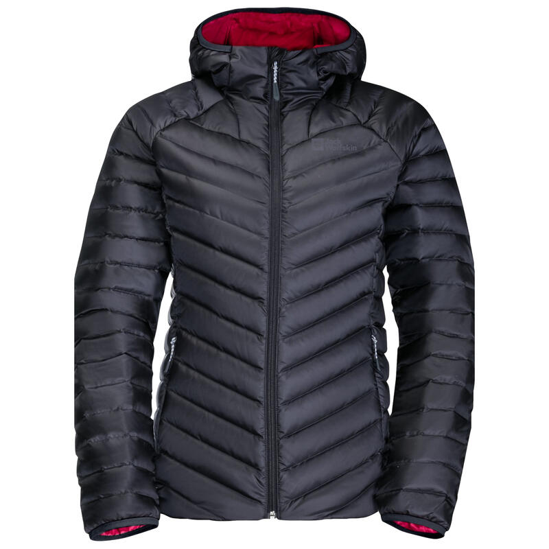 Női dzseki, Jack Wolfskin Passamani Down Hoody W, szürke