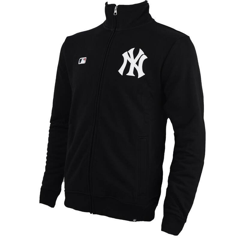 Sweatshirt pour hommes 47 Brand MLB New York Yankees Embroidery Helix Track Jkt