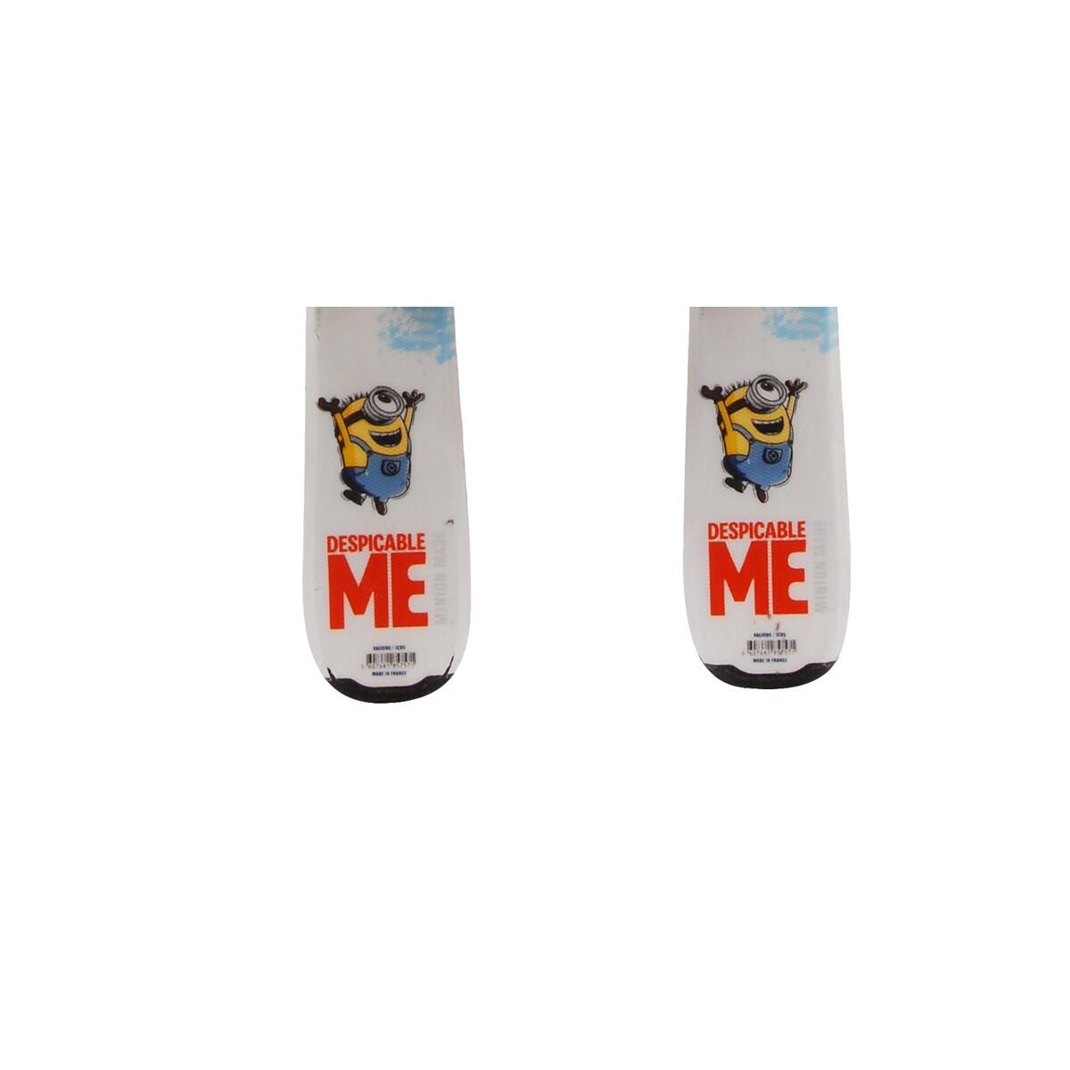 RECONDITIONNE - Ski Junior Rossignol Despicable Me Minion + Fixations 4/5