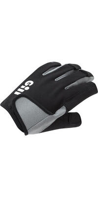 Decksmann Kurzfingersegelhandschuhe - Schwarz