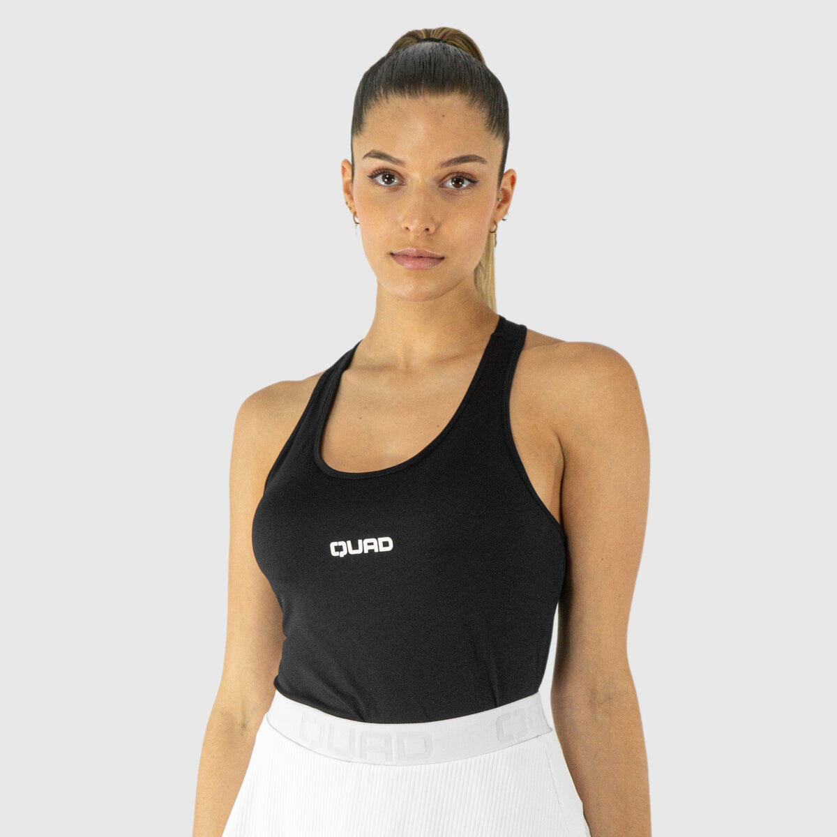 QUAD Top PADEL QUAD de alças com copas Preto MULHER