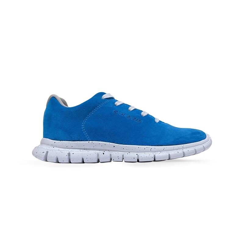 Pantofi sport S-KARP Flexi, turquoise, piele naturala, talpa Cauciuc
