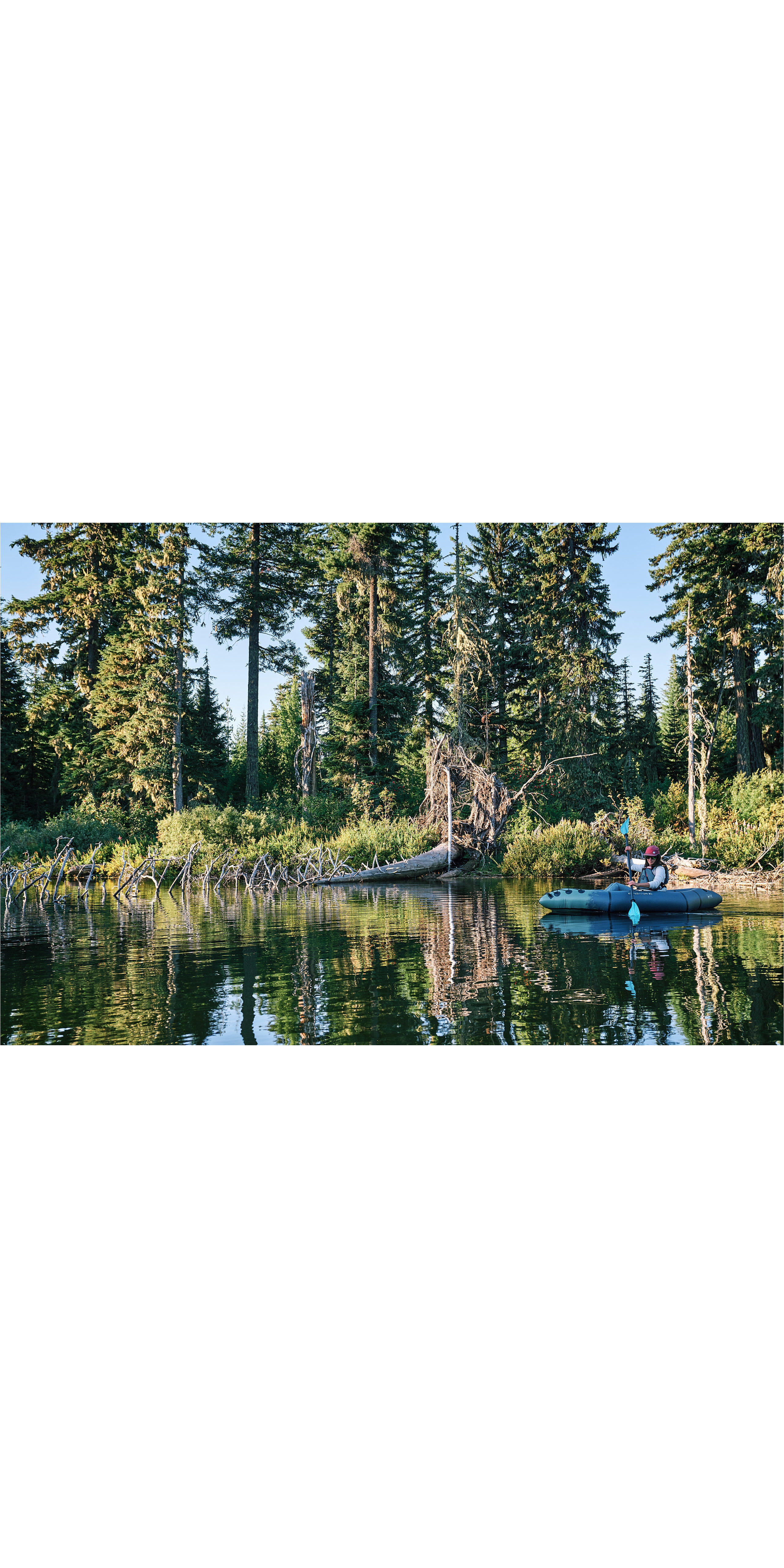 Backwoods Expedition 85 Ultralight 1 Person Kayak - Navy 4/4