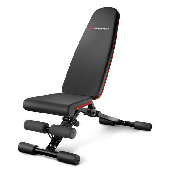 Sportstech Hantelbank BRT400 | Klappbar | 40+ Trainingskombis | Vollmontiert