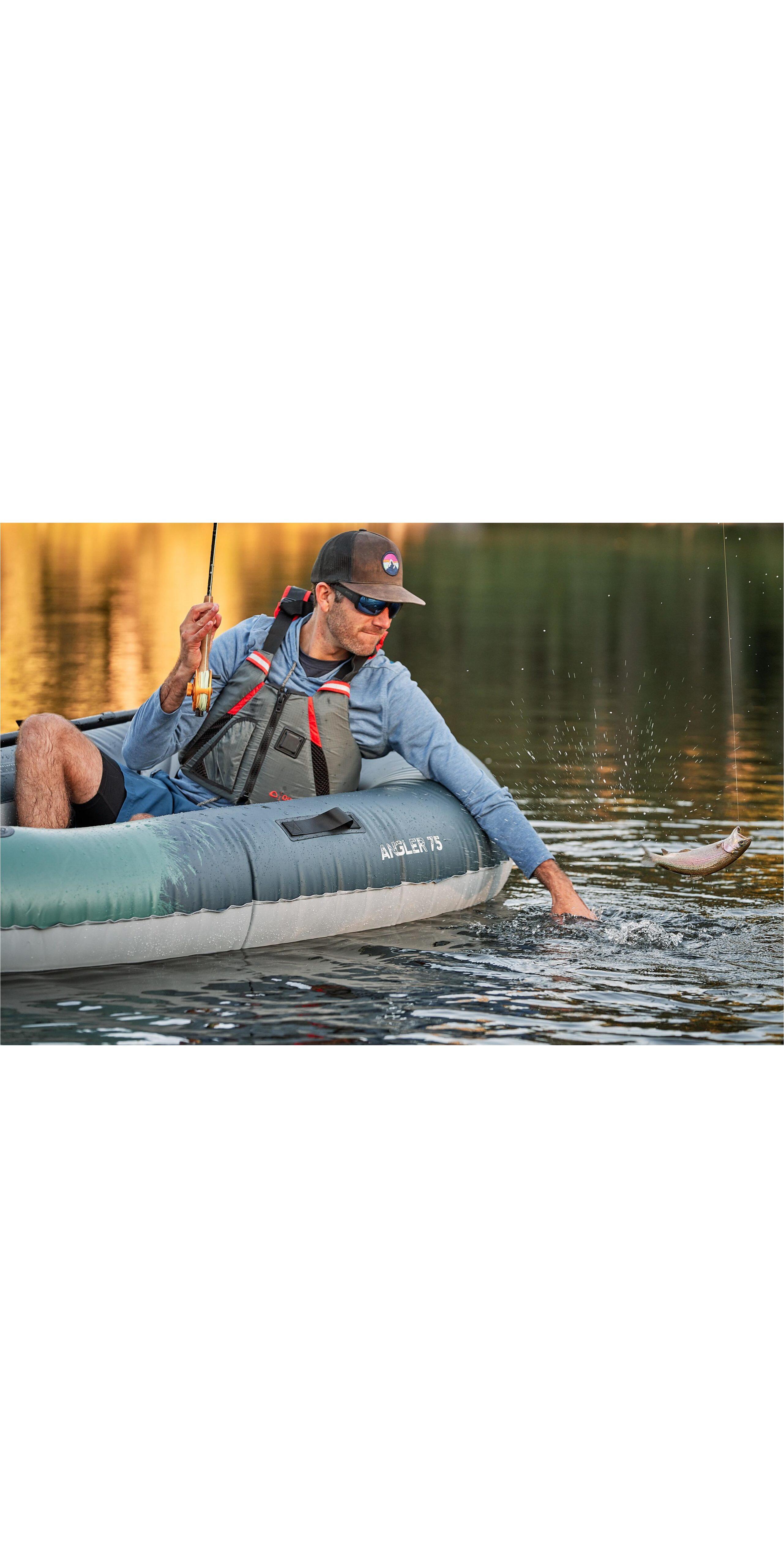 Backwoods 75 Ultralight 1 Person Angler Kayak - Navy 4/4