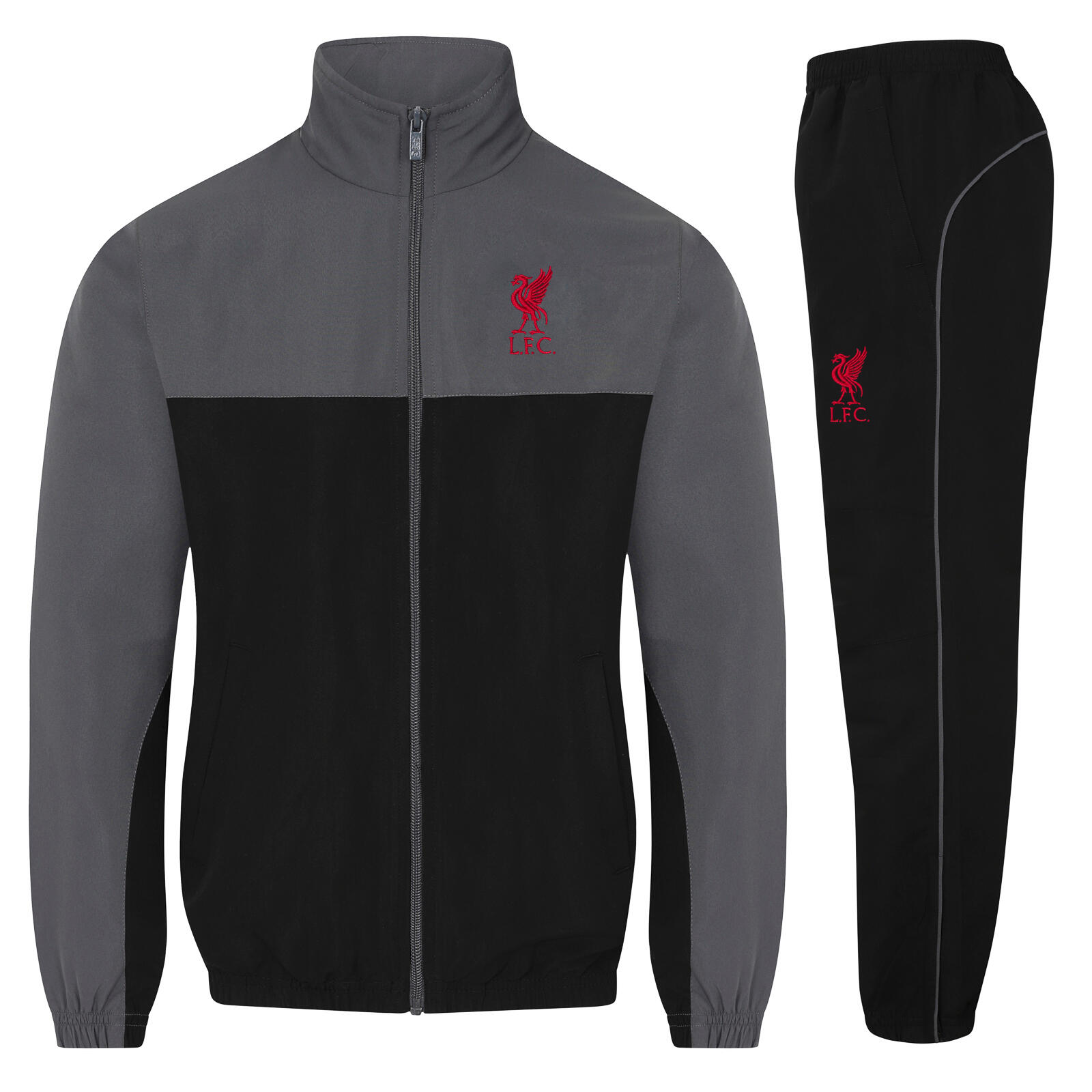 LIVERPOOL FC Liverpool FC Mens Tracksuit Jacket & Pants Set OFFICIAL Football Gift