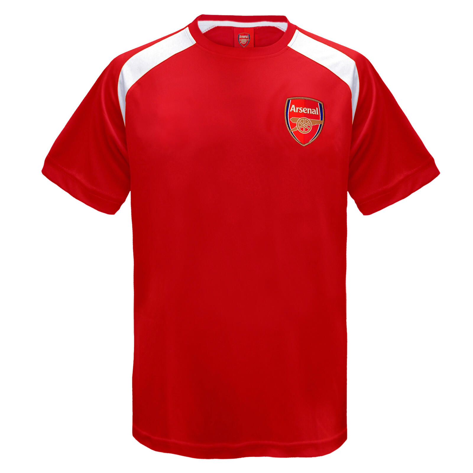 ARSENAL Arsenal FC Boys T-Shirt Poly Training Kit Kids OFFICIAL Football Gift