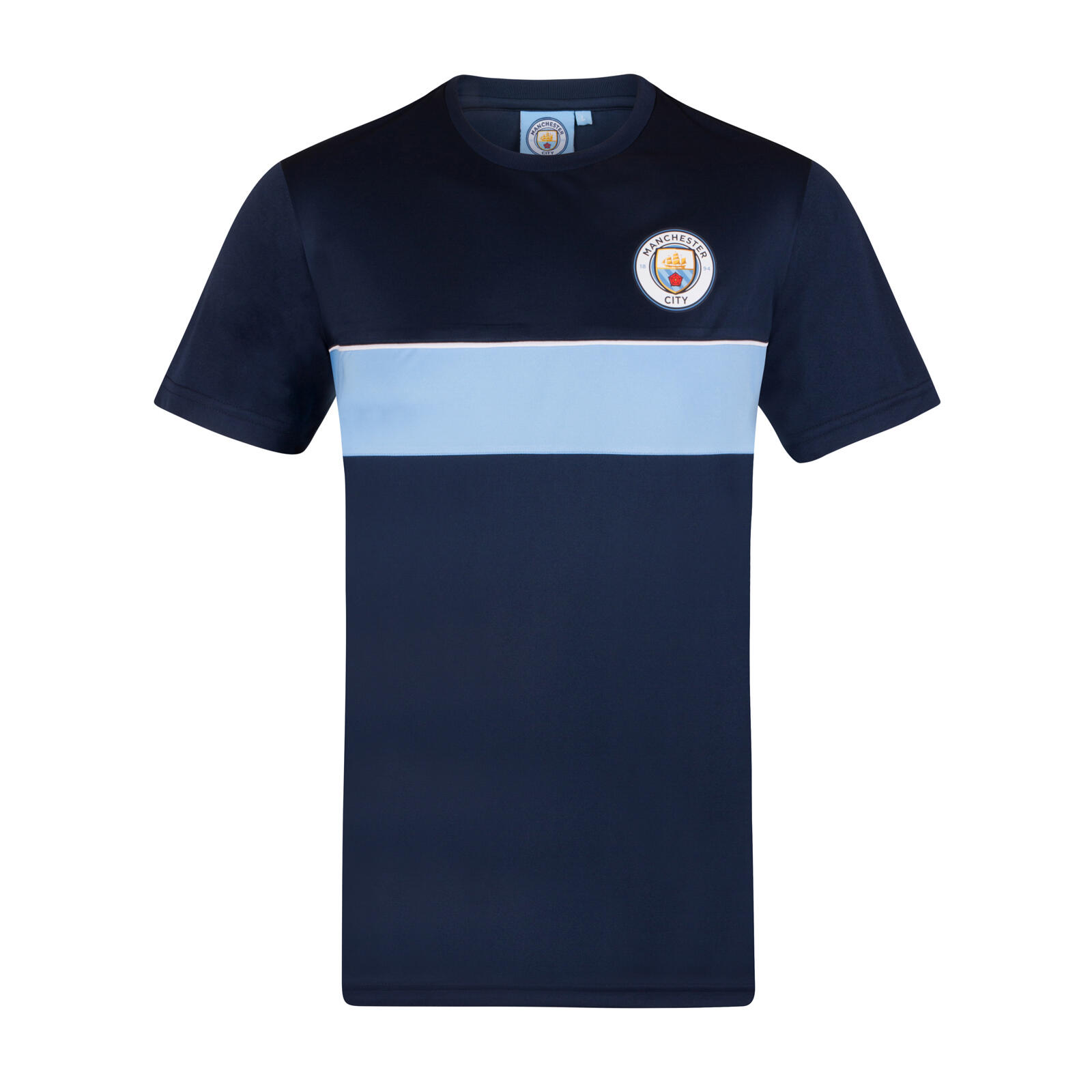 Manchester City Mens T Shirt Poly Training Kit OFFICIAL Football Gift MANCHESTER CITY Decathlon
