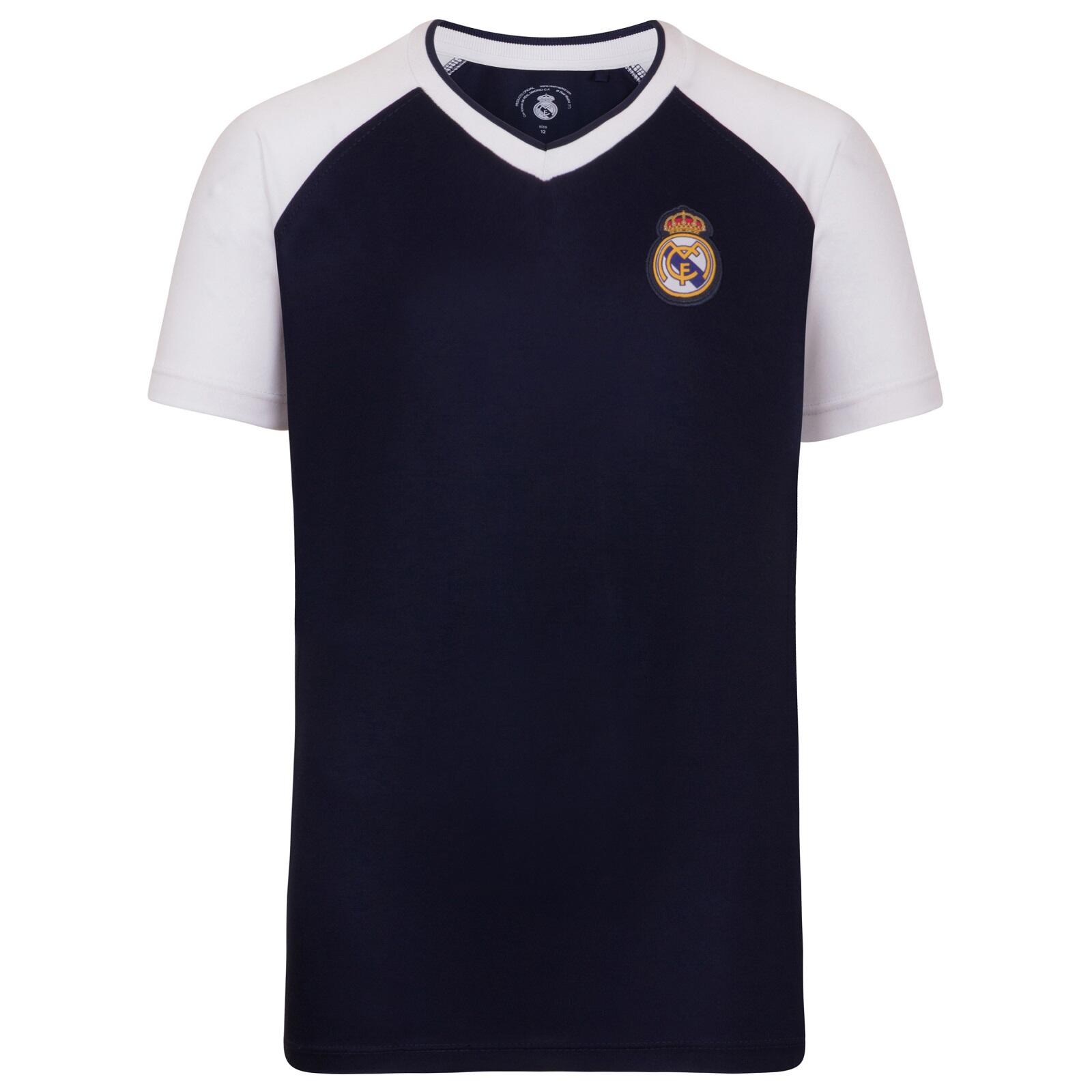 REAL MADRID Real Madrid Boys T-Shirt Poly Training Kit Kids OFFICIAL Football Gift