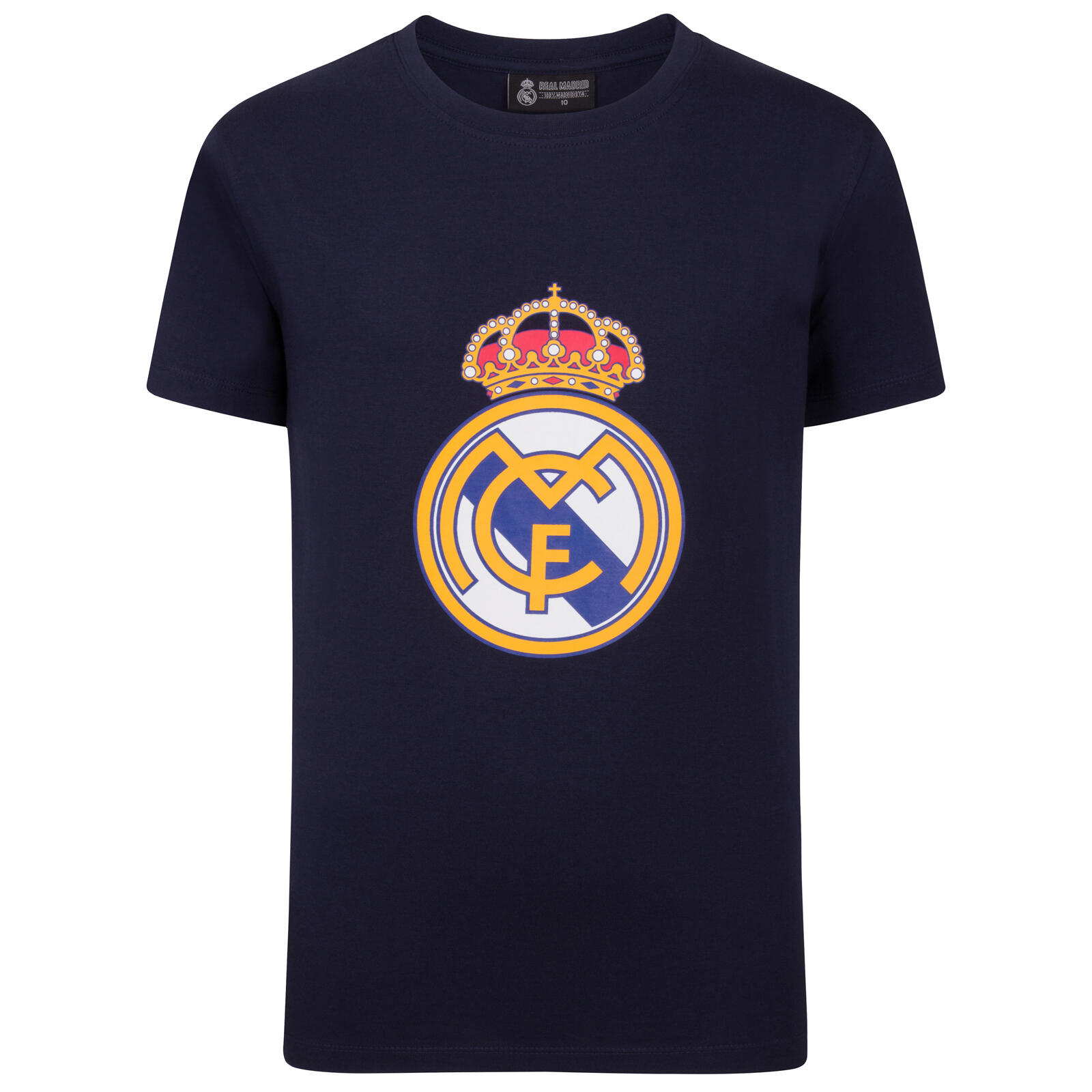 REAL MADRID Real Madrid Boys T-Shirt Crest Kids OFFICIAL Football Gift