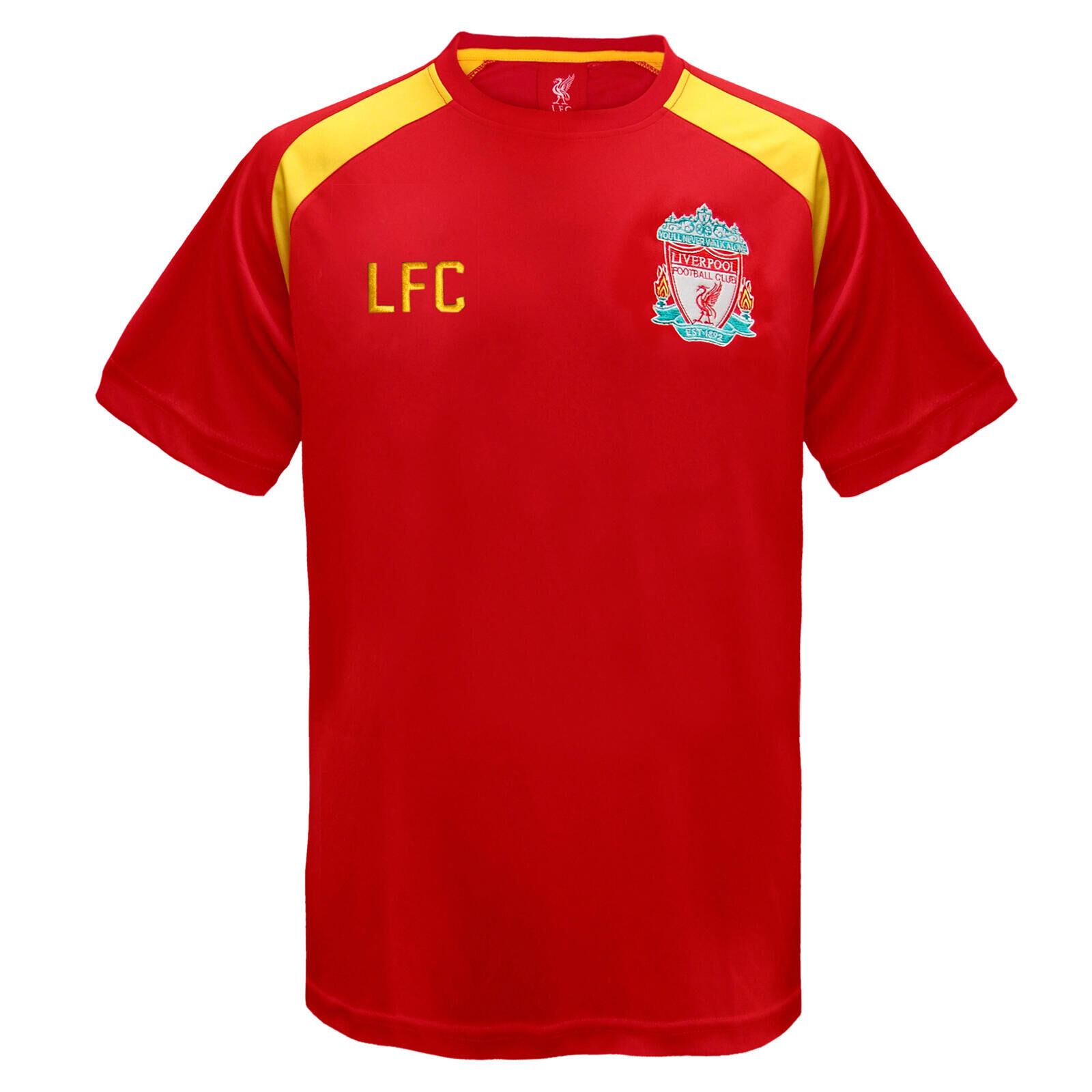 LIVERPOOL FC Liverpool FC Mens T-Shirt Poly Training Kit OFFICIAL Football Gift