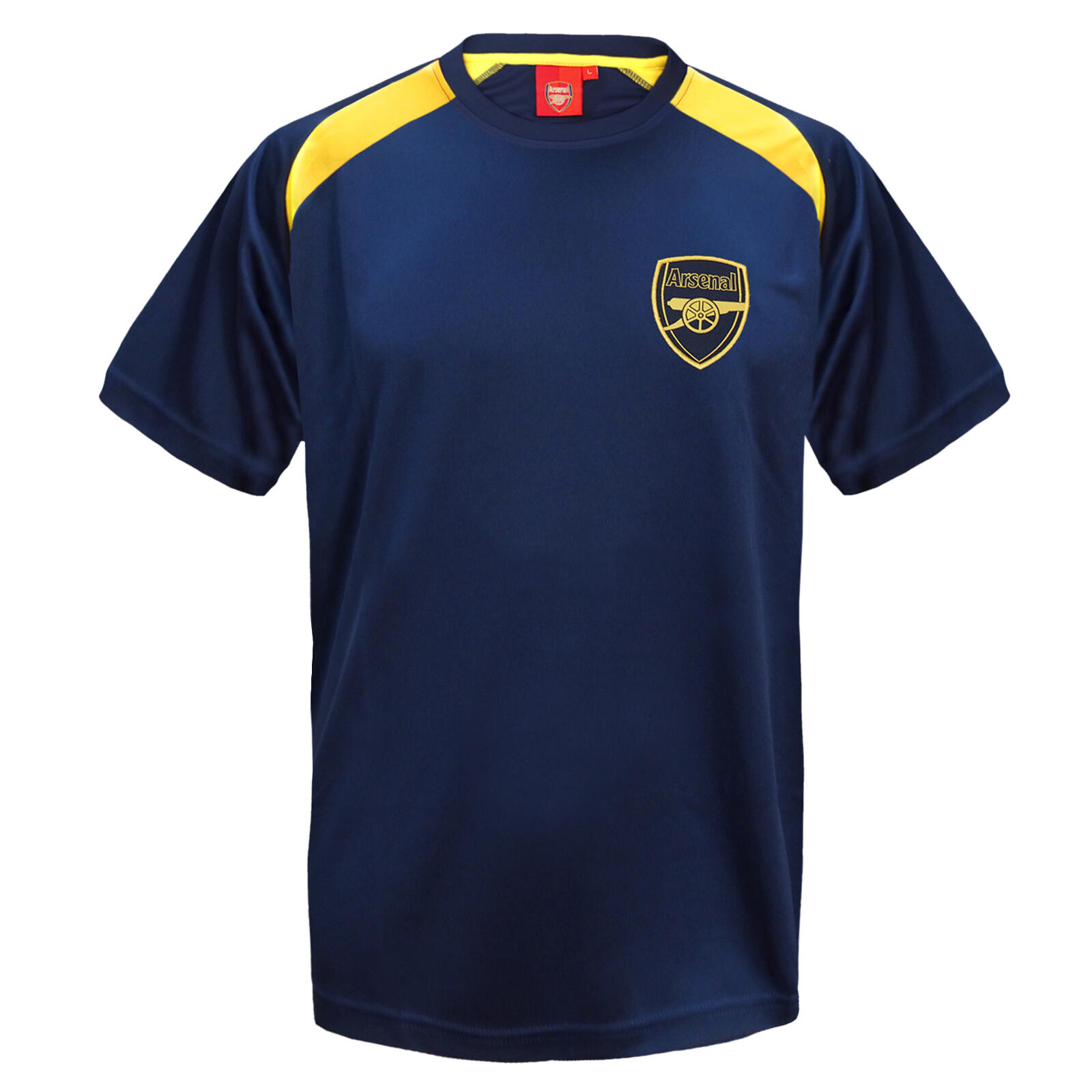 ARSENAL Arsenal FC Boys T-Shirt Poly Training Kit Kids OFFICIAL Football Gift