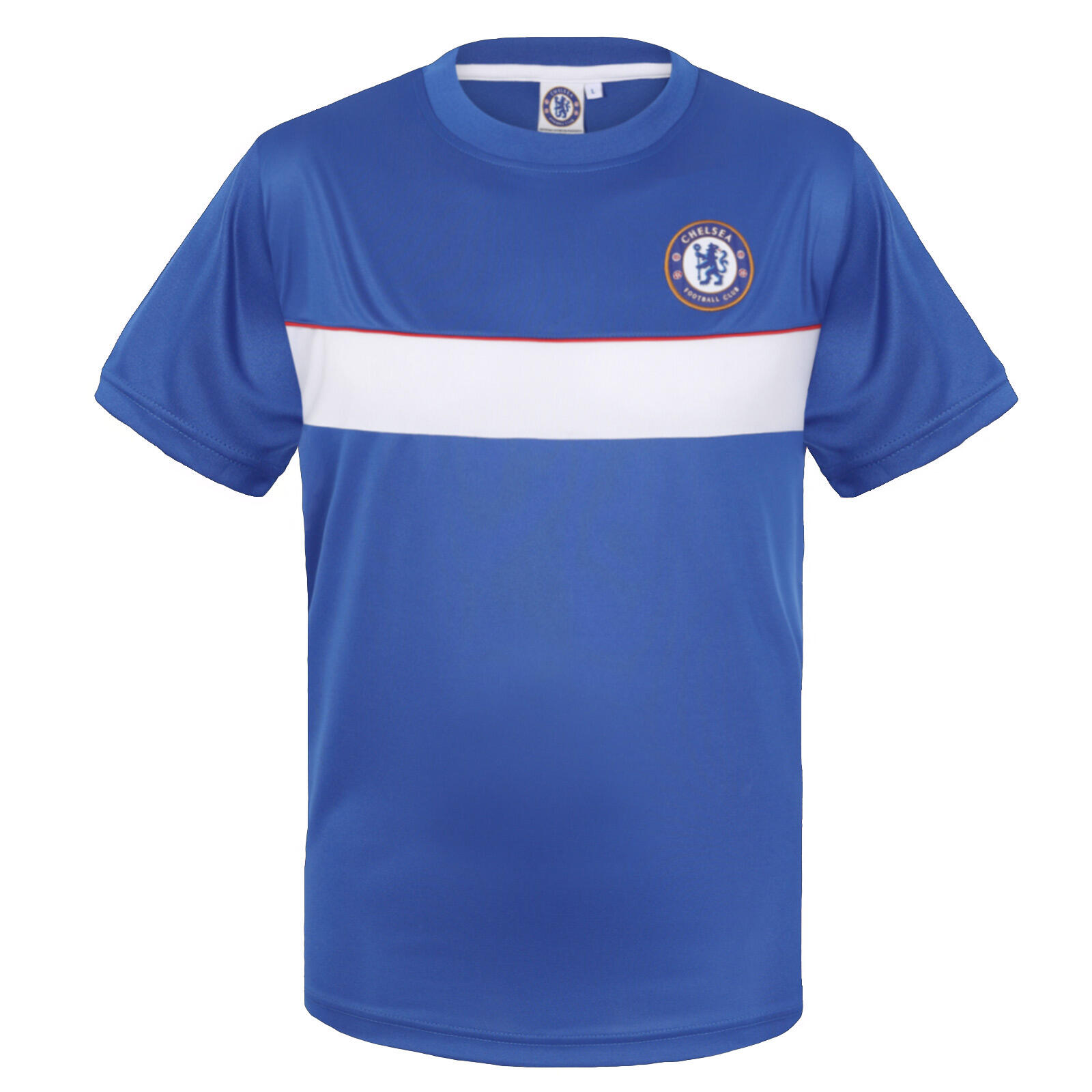 Chelsea FC Boys T-Shirt Poly Training Kit Kids OFFICIAL Football Gift 1/2