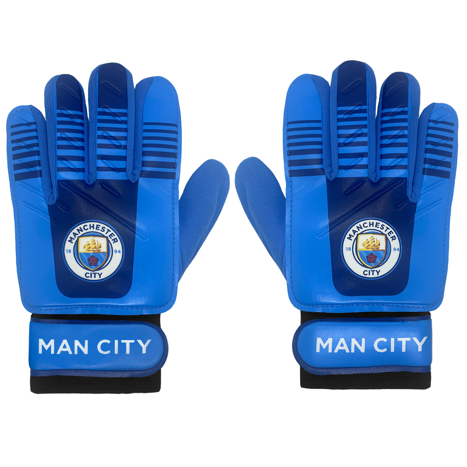 Manchester City Boys Gloves Goalie Goalkeeper Kids Youths OFFICIAL Football Gift 2/5