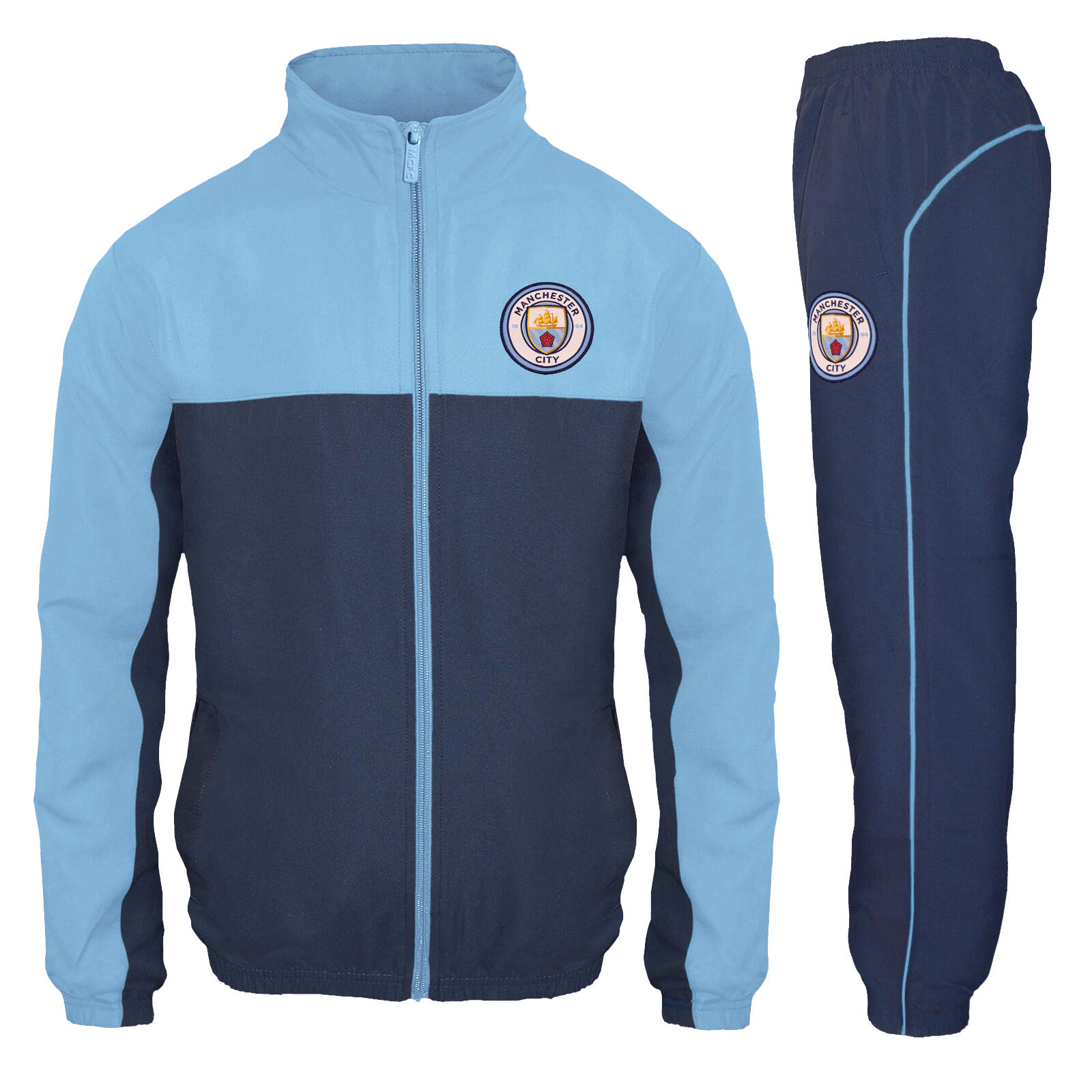 MANCHESTER CITY Manchester City Mens Tracksuit Jacket & Pants Set OFFICIAL Football Gift