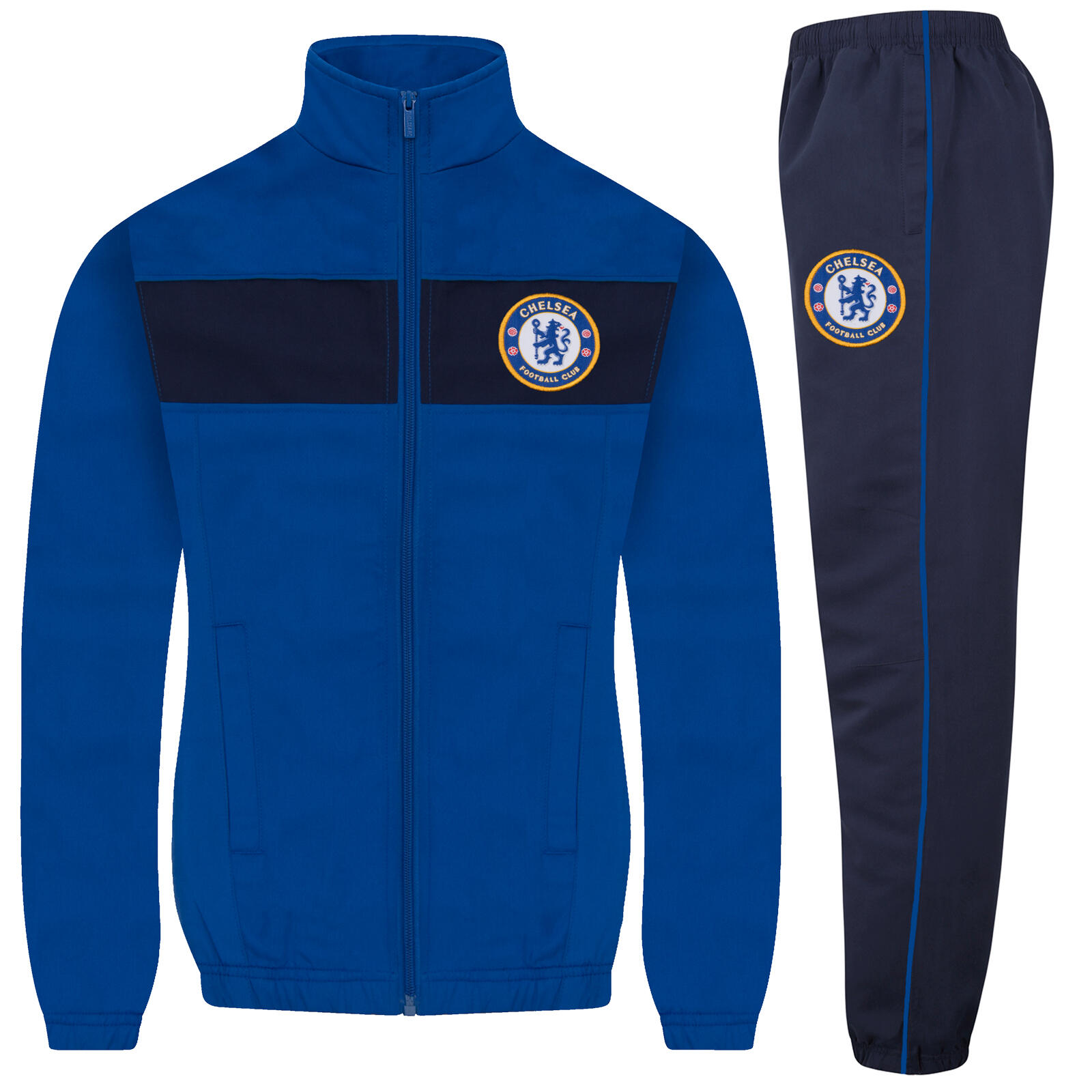 Chelsea FC Boys Tracksuit Jacket & Pants Set Kids OFFICIAL Football Gift 1/7