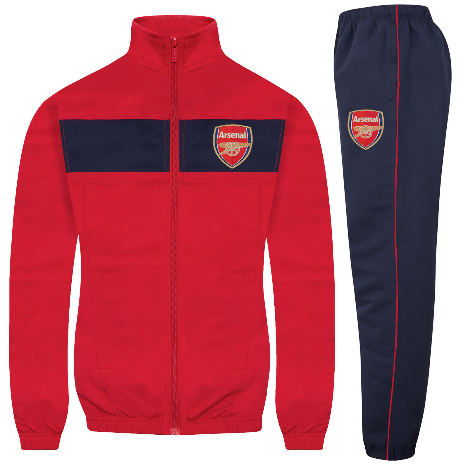 Arsenal FC Boys Tracksuit Jacket & Pants Set Kids OFFICIAL Football Gift 1/6