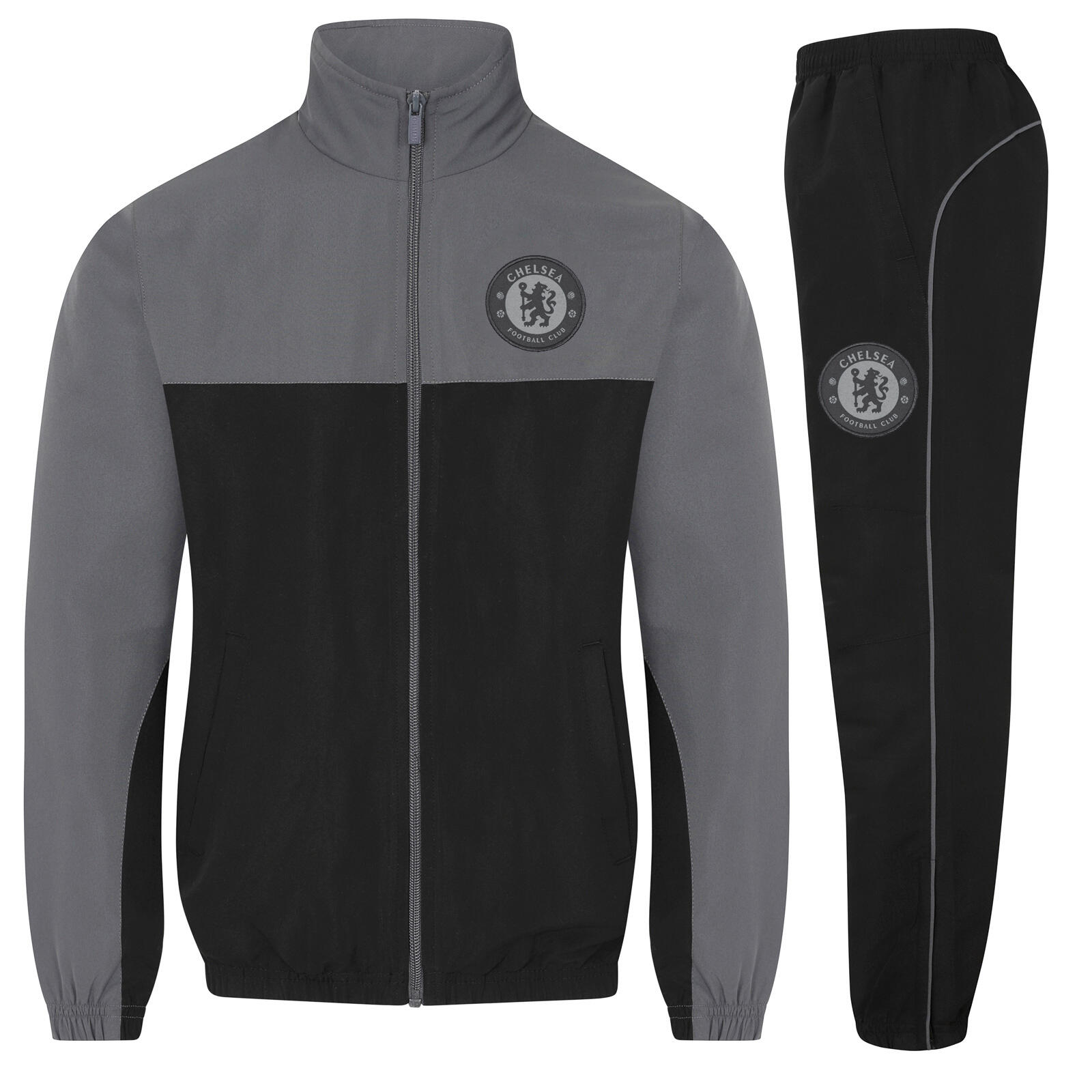 CHELSEA Chelsea FC Boys Tracksuit Jacket & Pants Set Kids OFFICIAL Football Gift