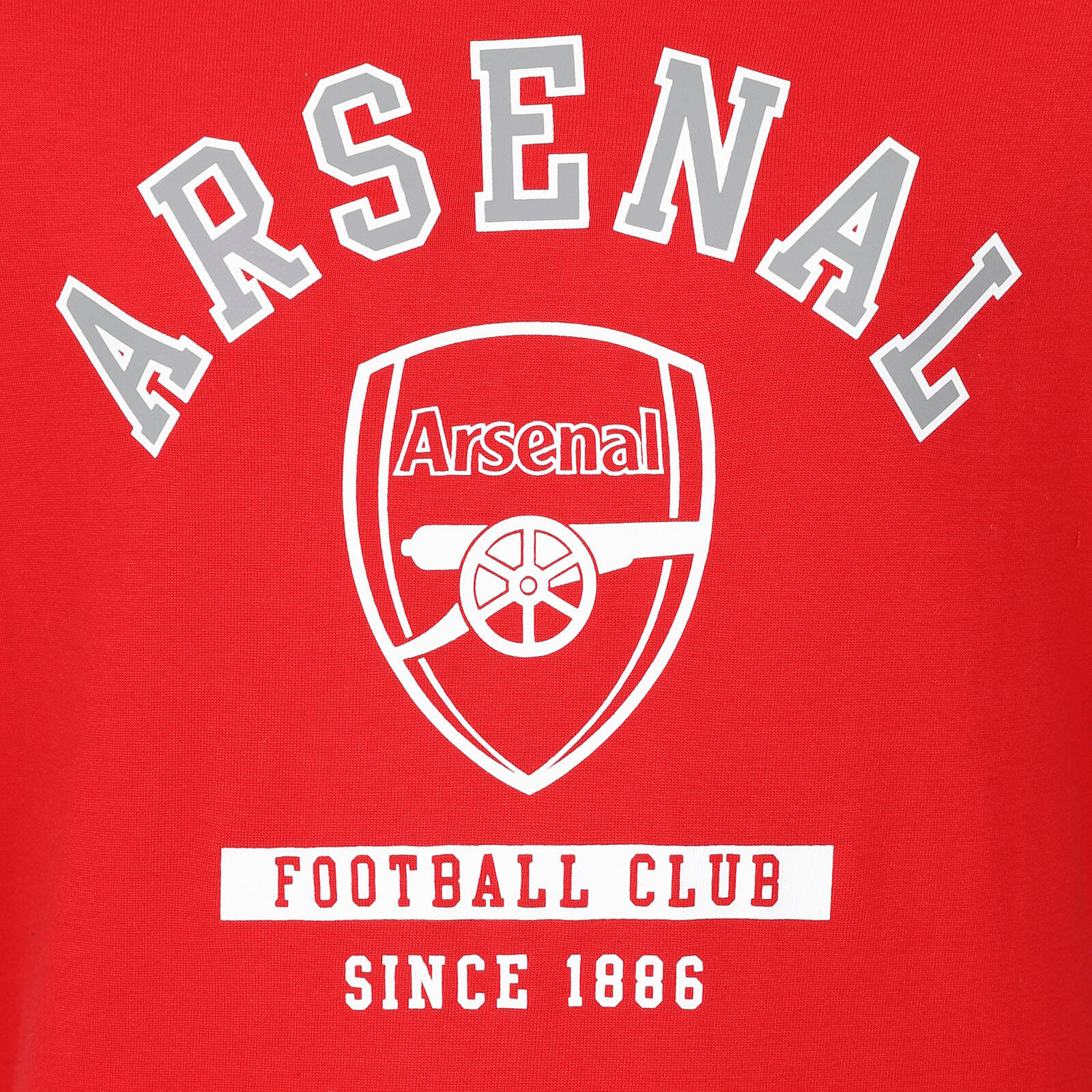 Arsenal FC Boys T-Shirt Long Sleeve Crest Raglan Kids OFFICIAL Football Gift 2/2