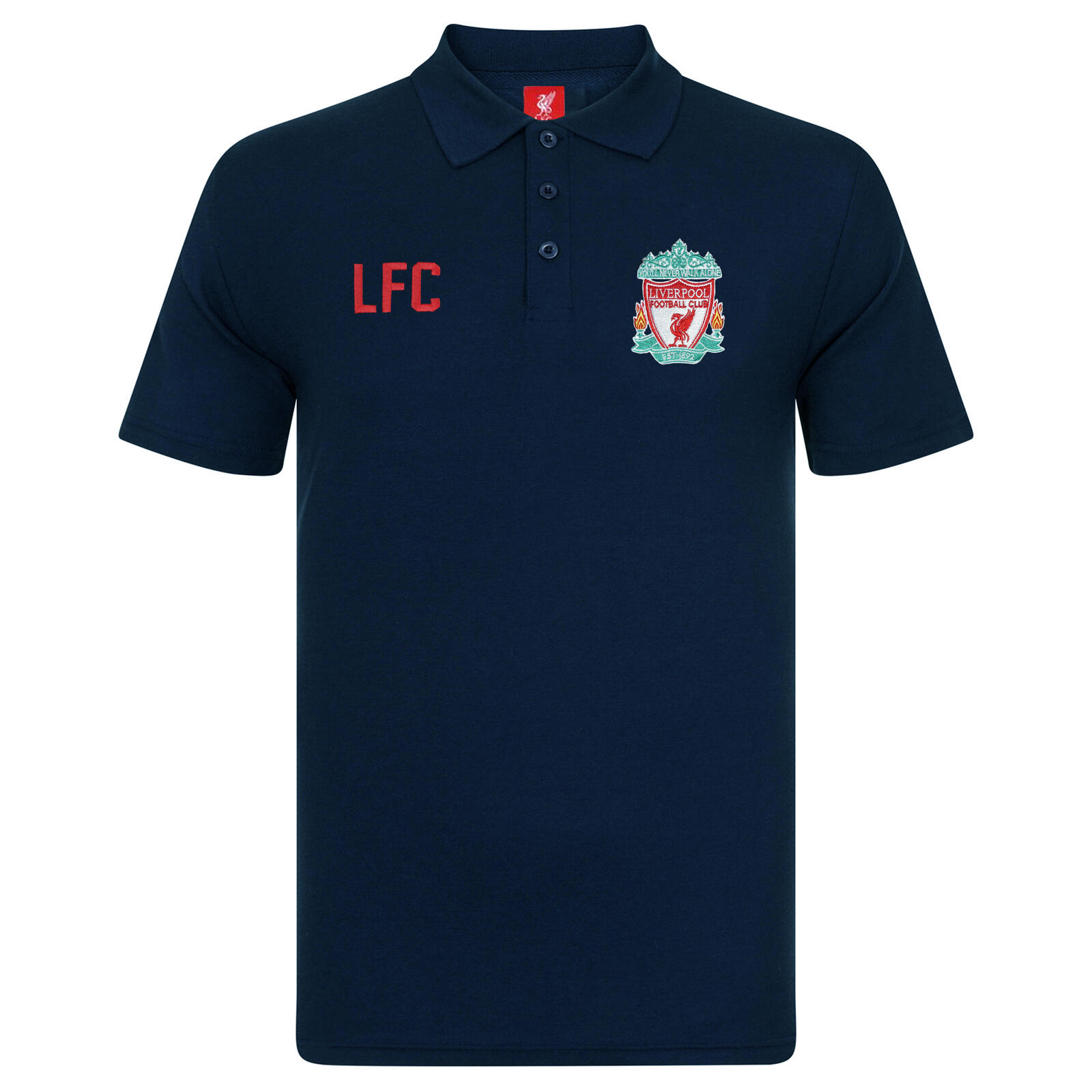 LIVERPOOL FC Liverpool FC Boys Polo Shirt Crest Kids OFFICIAL Football Gift