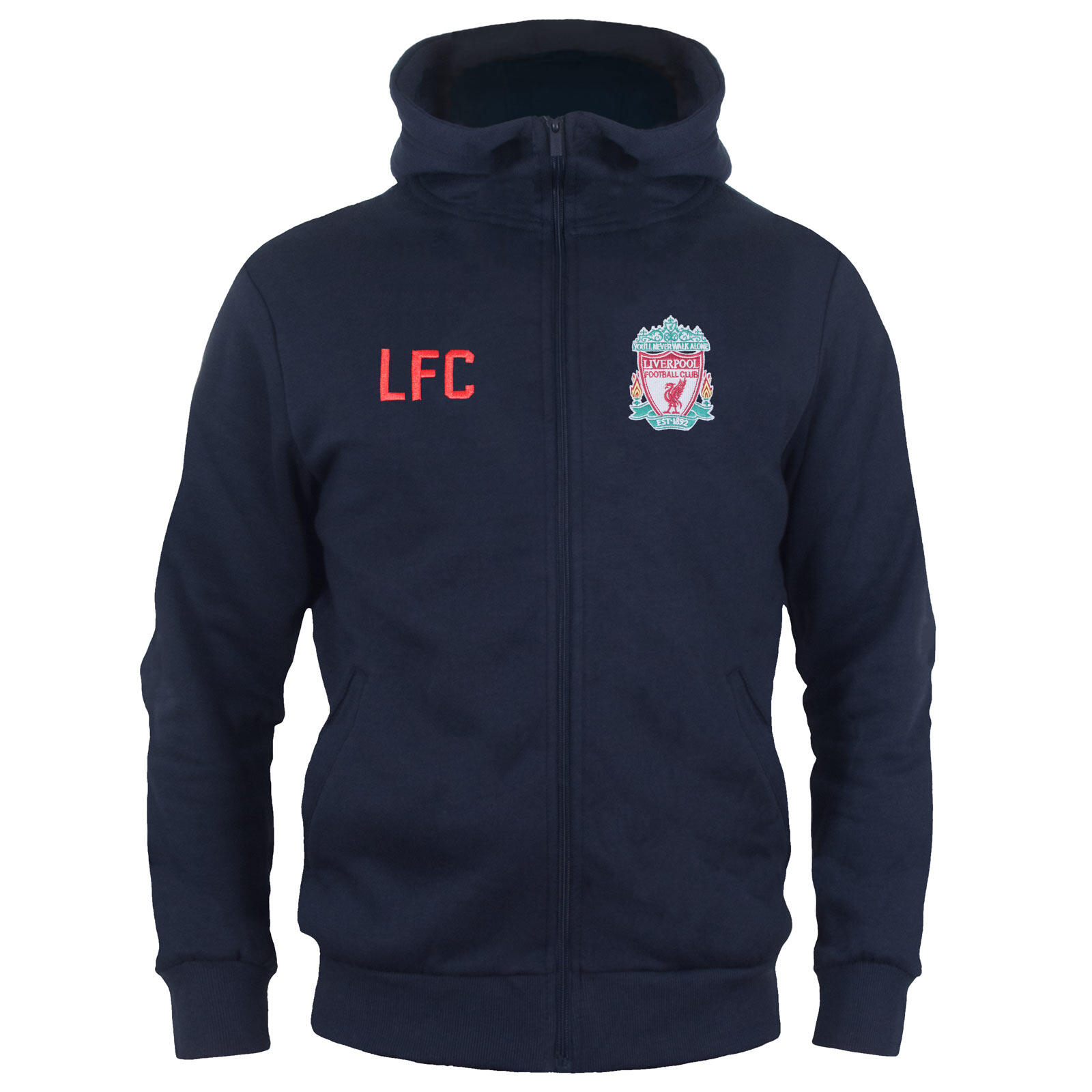 Liverpool FC Boys Hoody Zip Fleece Kids OFFICIAL Football Gift 1/3