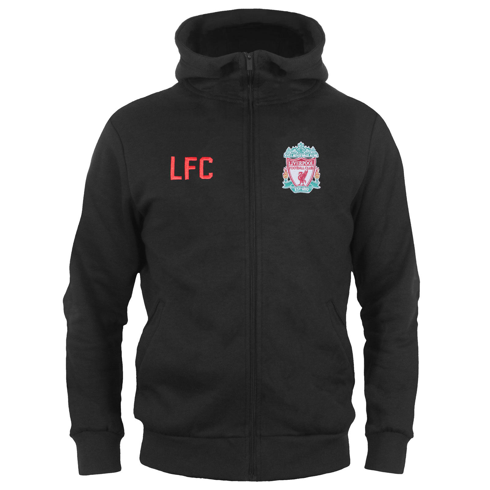 LIVERPOOL FC Liverpool FC Boys Hoody Zip Fleece Kids OFFICIAL Football Gift