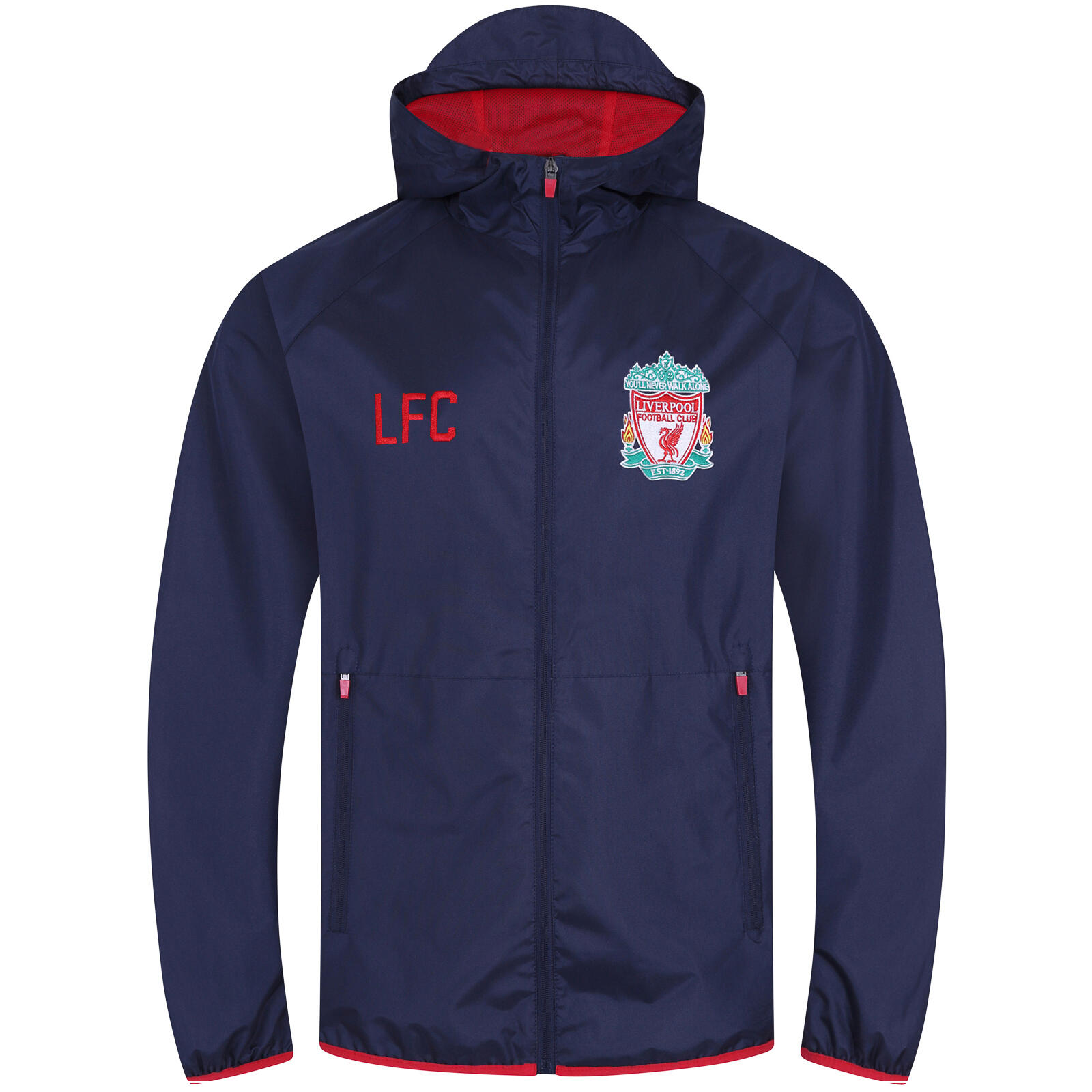 LIVERPOOL FC Liverpool FC Boys Jacket Shower Windbreaker Kids OFFICIAL Football Gift