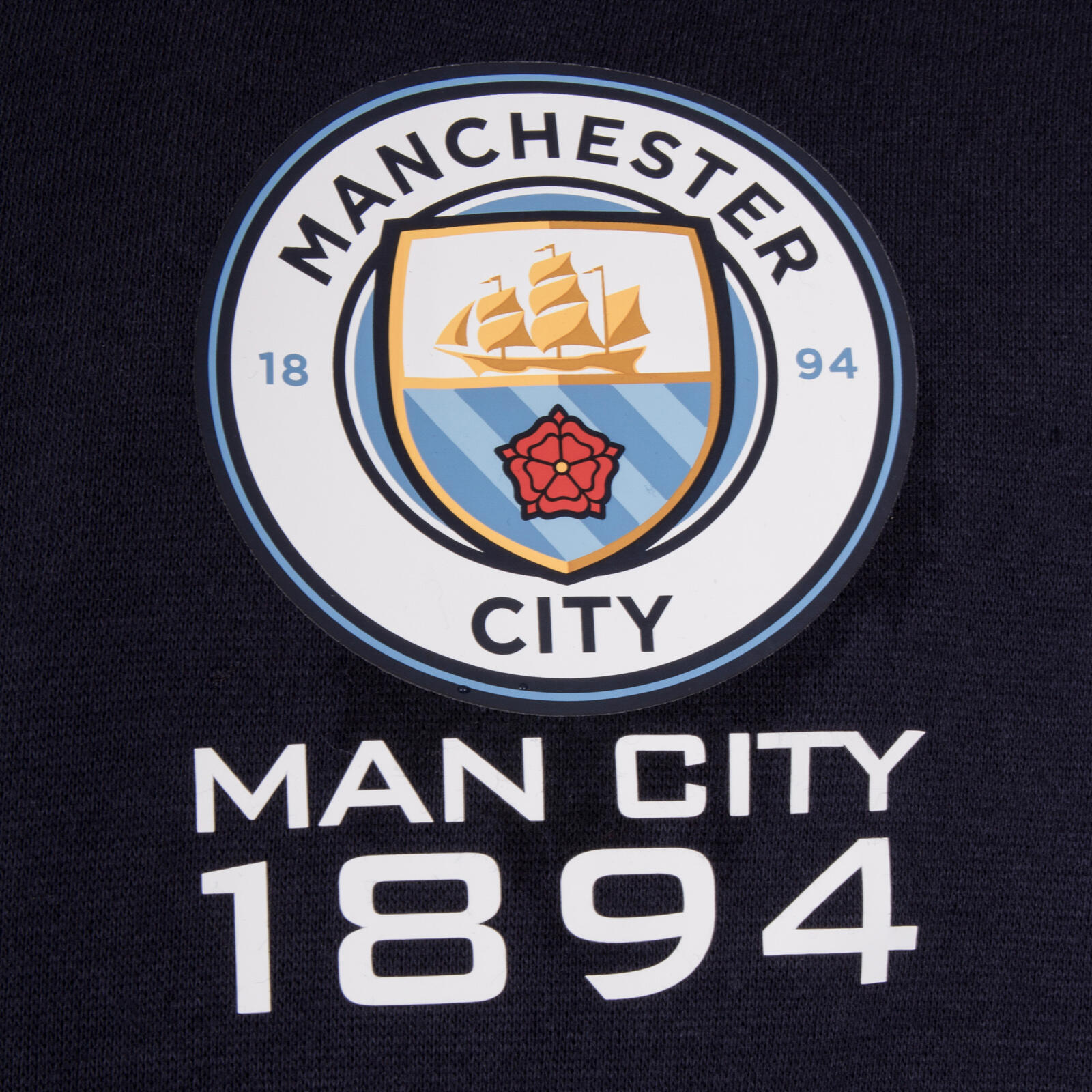 Manchester City Mens Hoody Zip Fleece OFFICIAL Football Gift 2/2