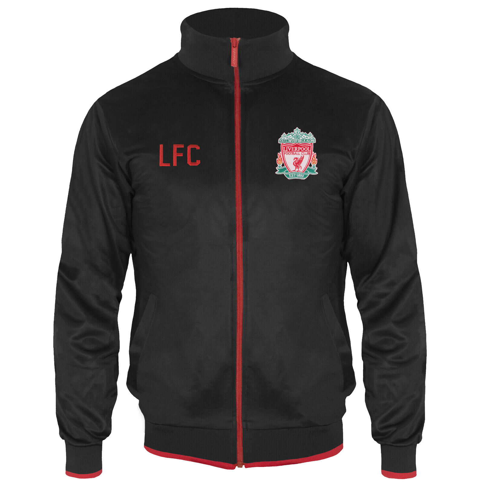 LIVERPOOL FC Liverpool FC Mens Jacket Track Top Retro OFFICIAL Football Gift