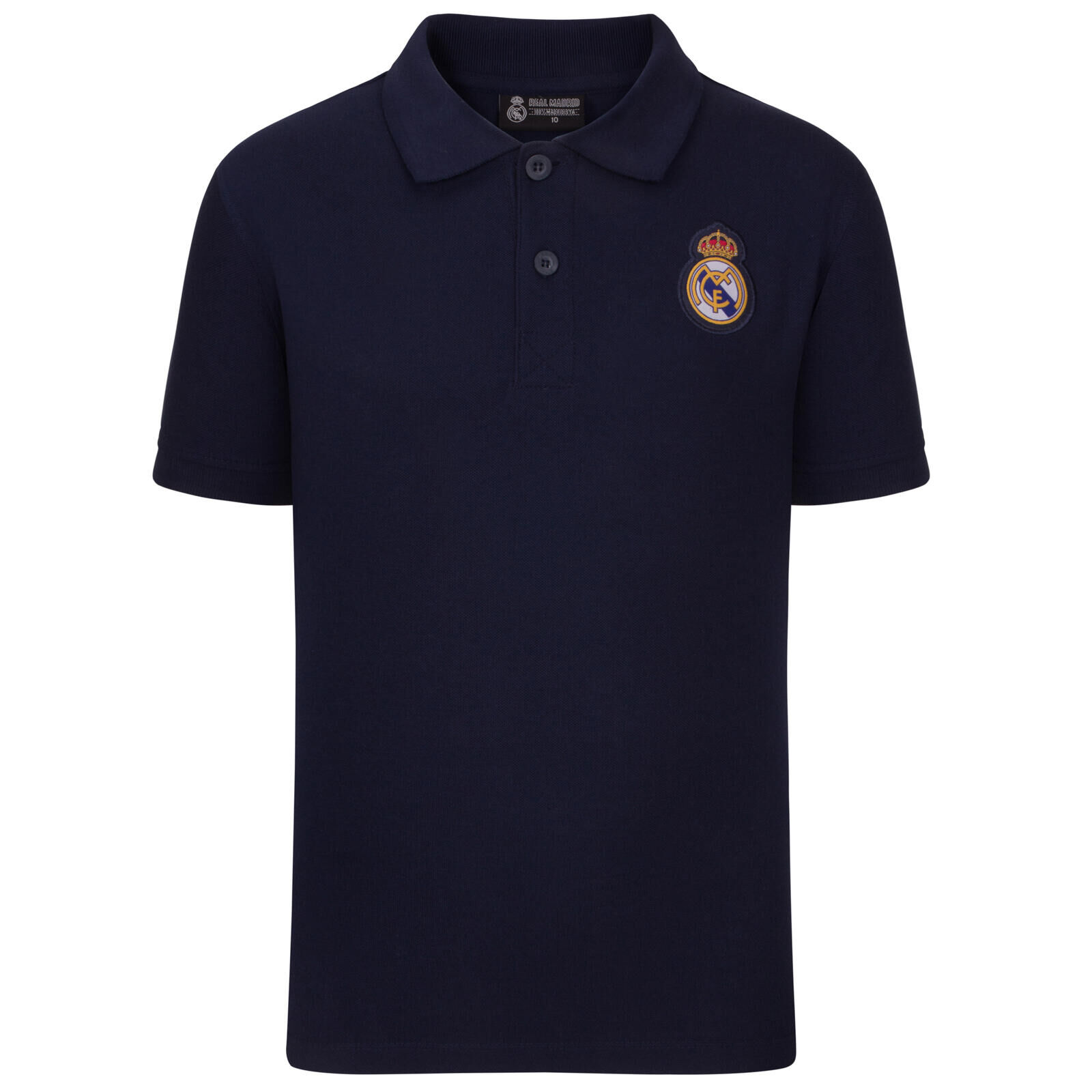 REAL MADRID Real Madrid Boys Polo Shirt Crest Kids OFFICIAL Football Gift