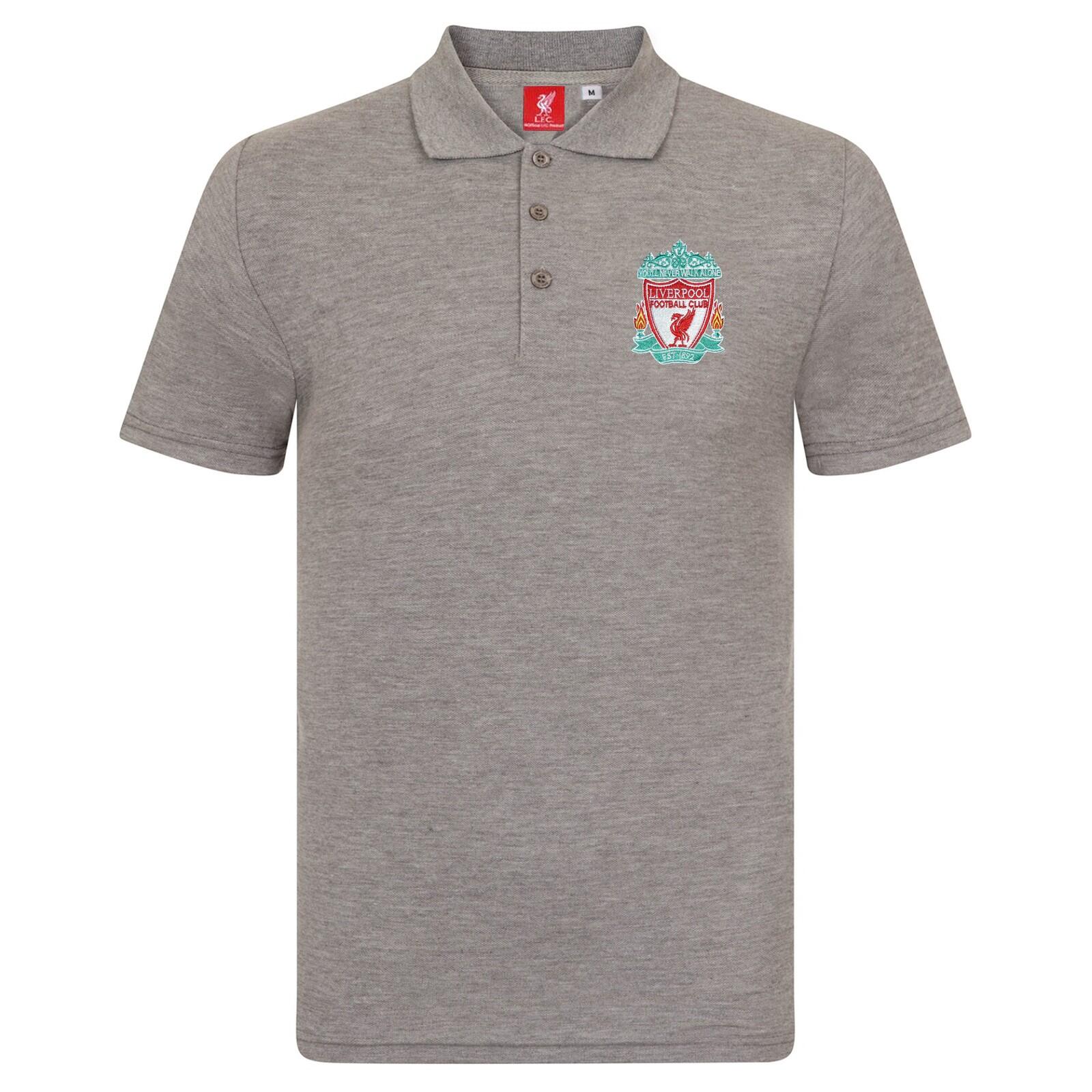 Liverpool FC Mens Polo Shirt Crest OFFICIAL Football Gift 1/4